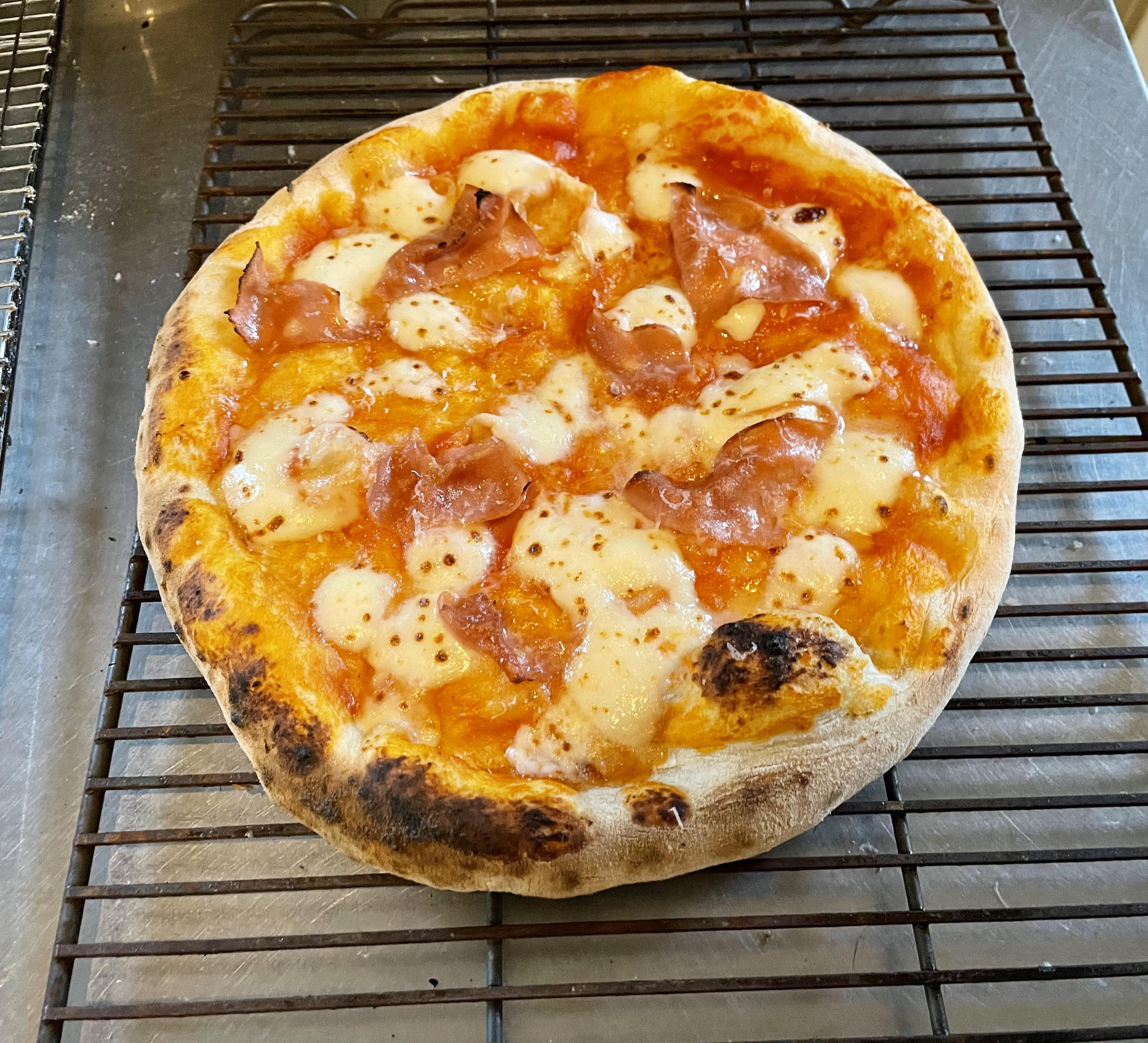 [Homemade] Mortadella pizza r/food