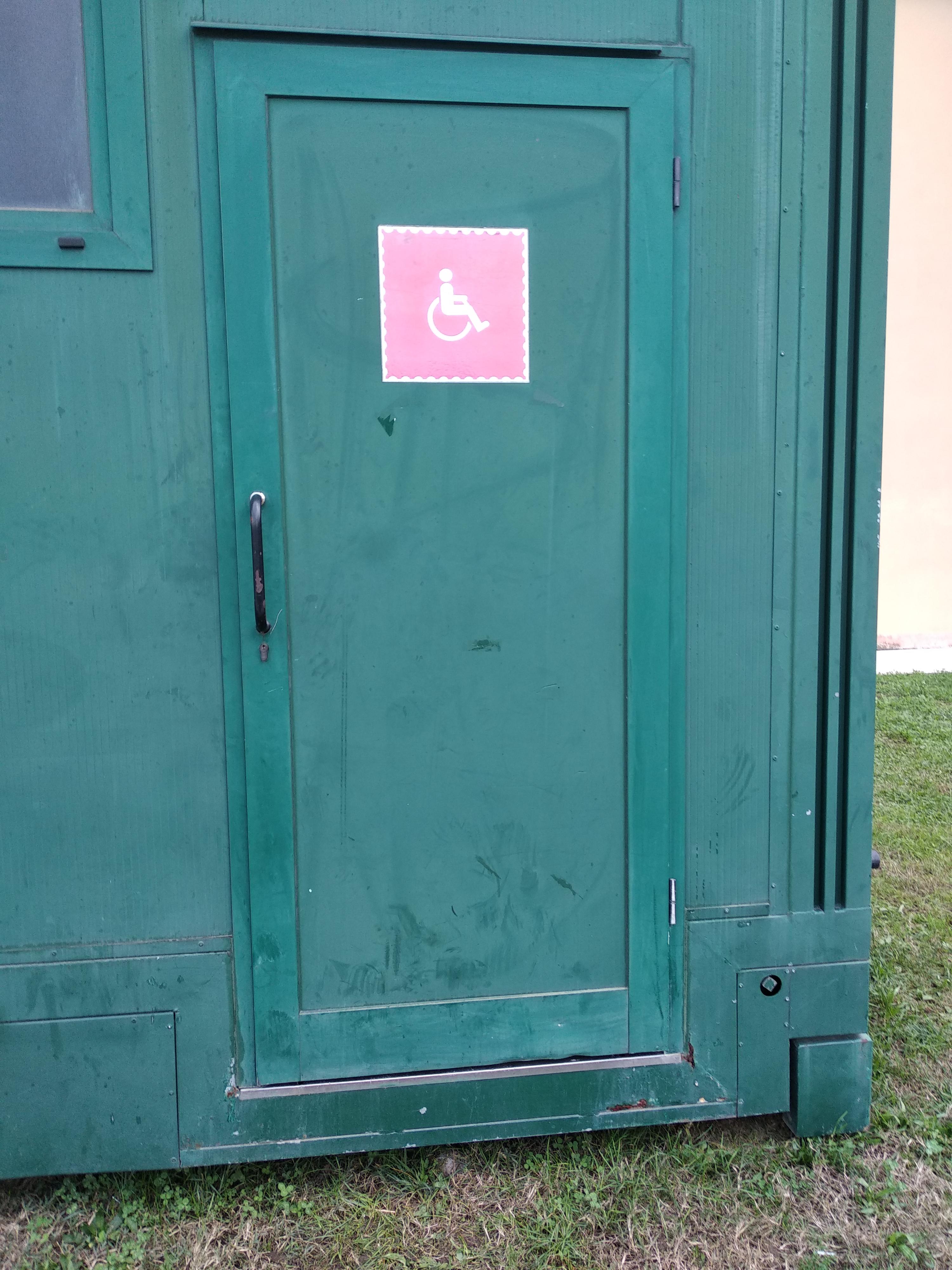 This handicap bathroom is not accessible to handicap people r
