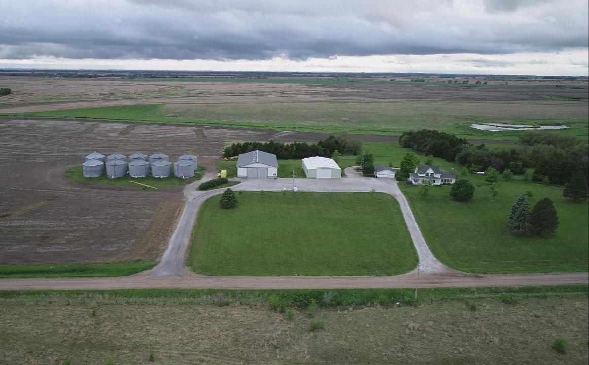 Drone view of my family's farm in Kansas. r/kansas