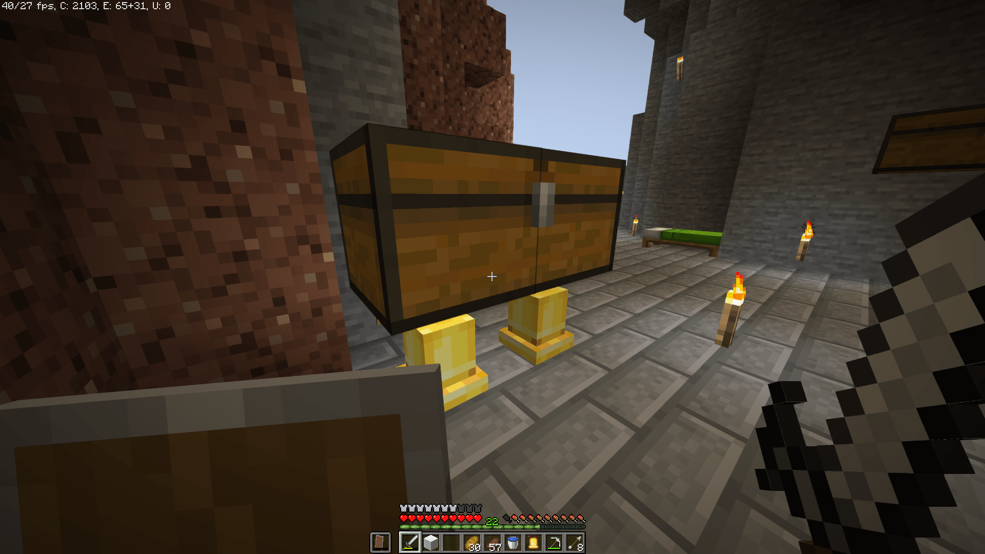 Putting bells under a double chest makes the chest look like its