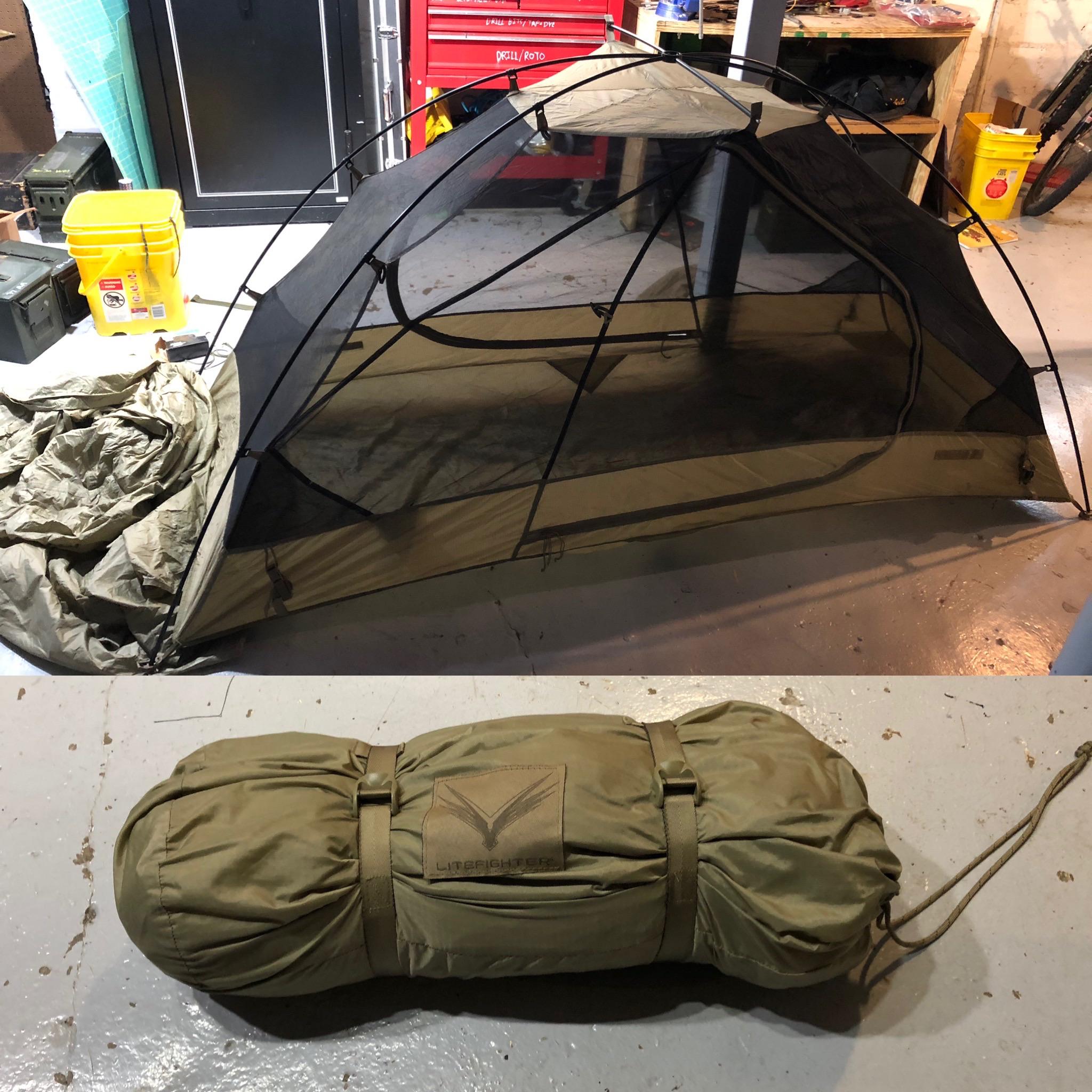 My litefighter tent came, it’s so neat r/Survival