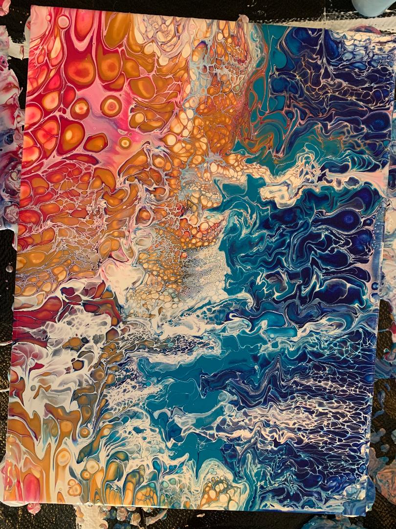 Not too shabby for my 3rd try. What do you guys think? PourPainting