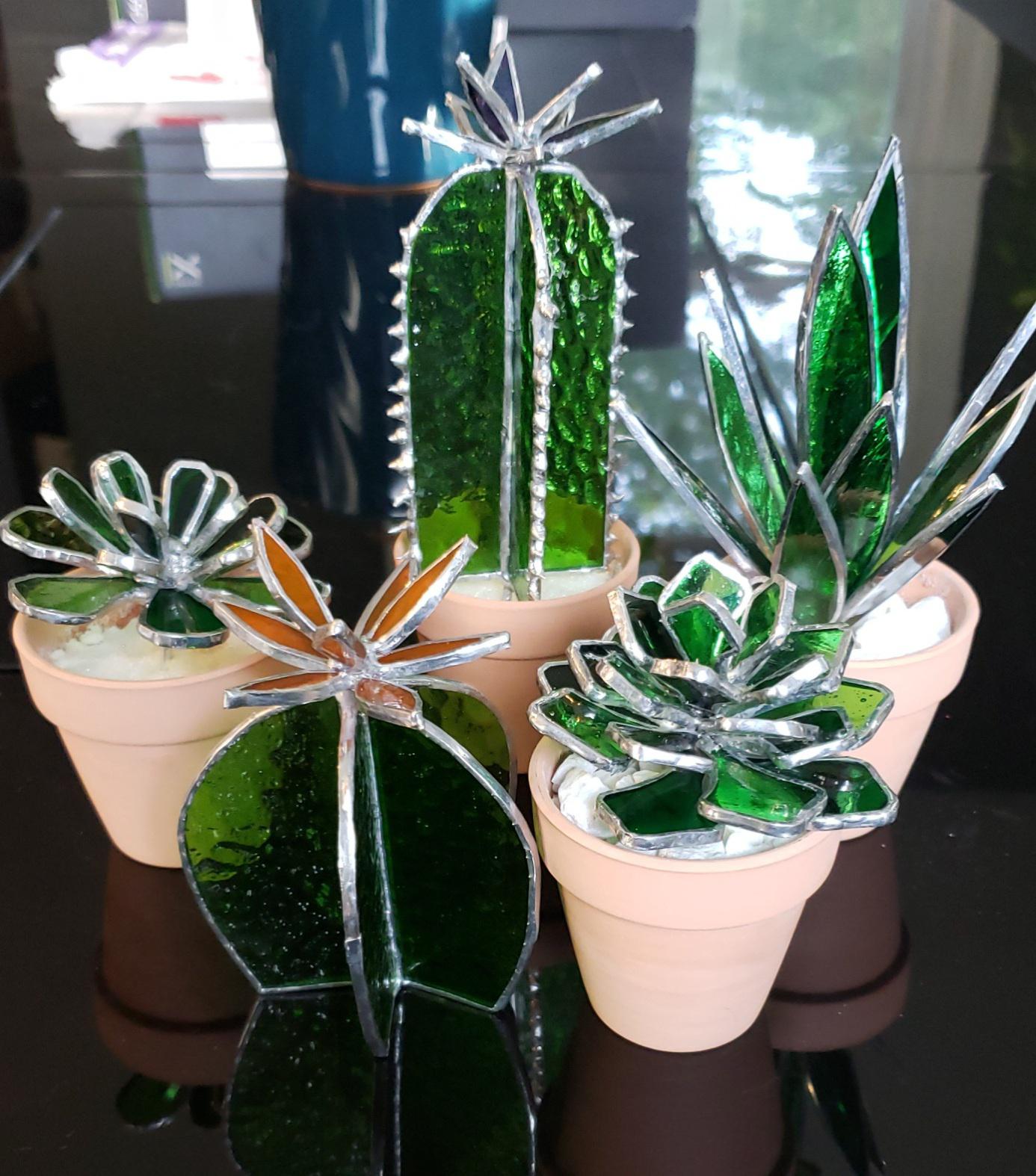 stained glass succulents! available tomorrow, Friday June 3rd on my