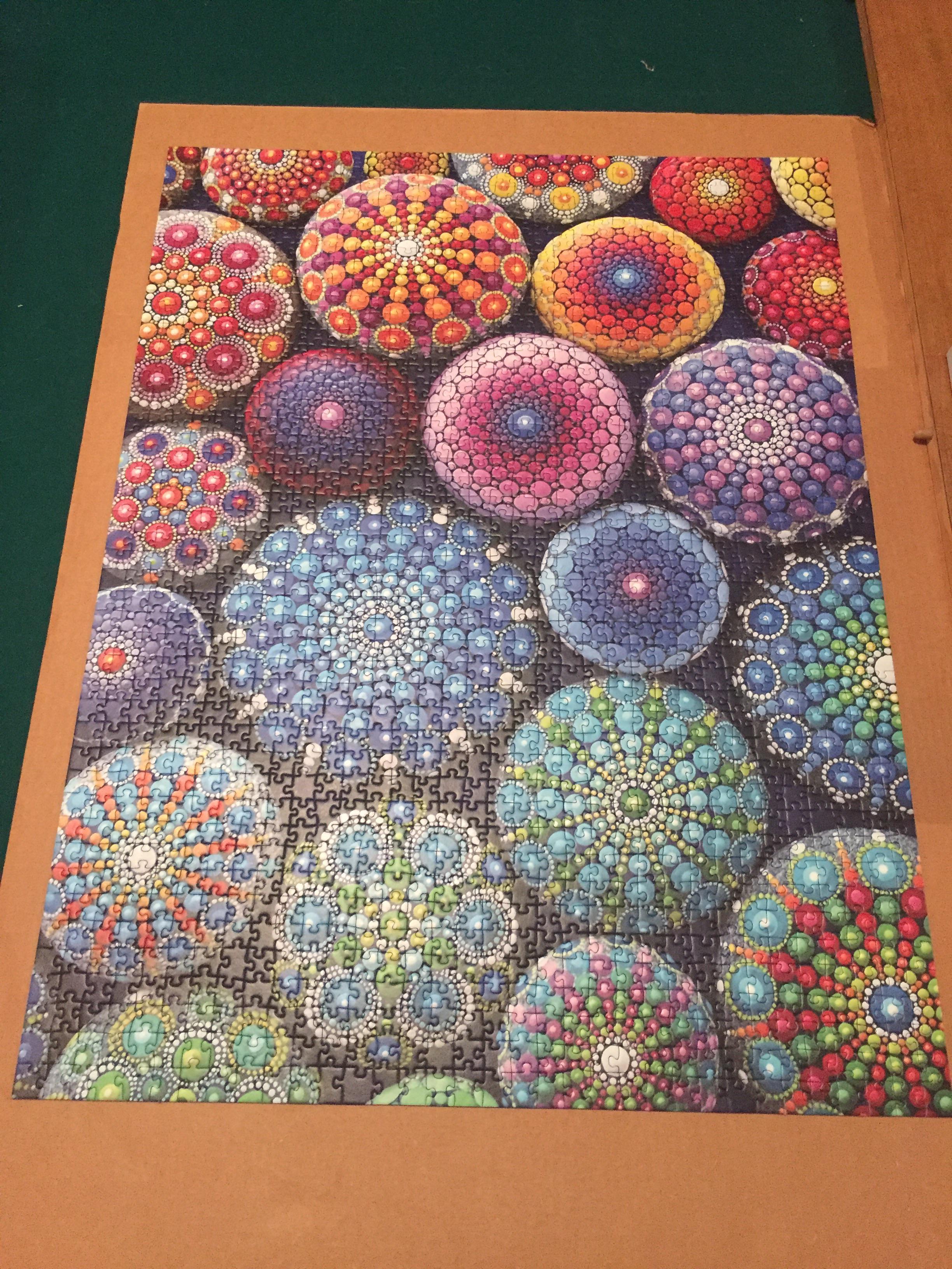 "One dot at a time" Ravensburger 1500. This one was challenging! r