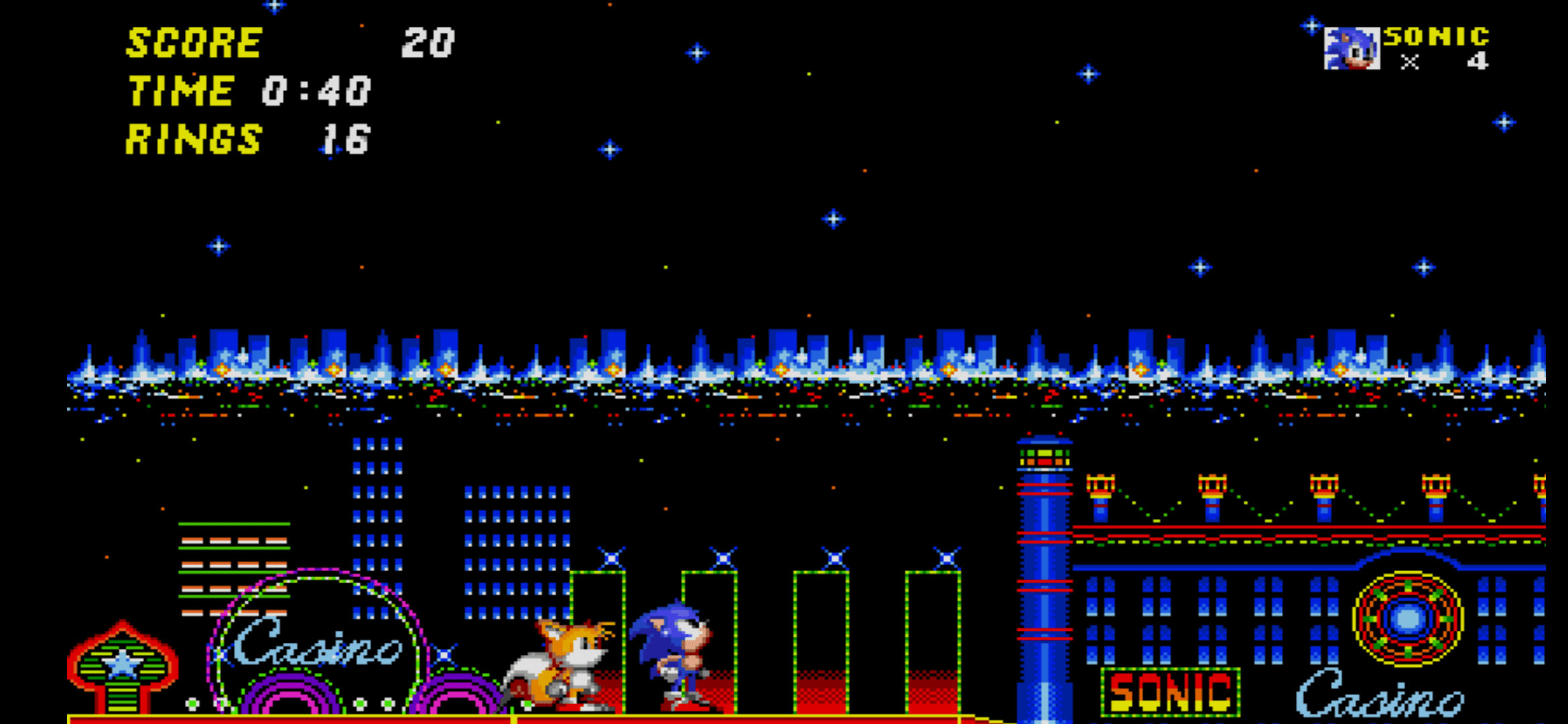 Background Appreciation 2 Casino Night Zone (Sonic The Hedgehog 2