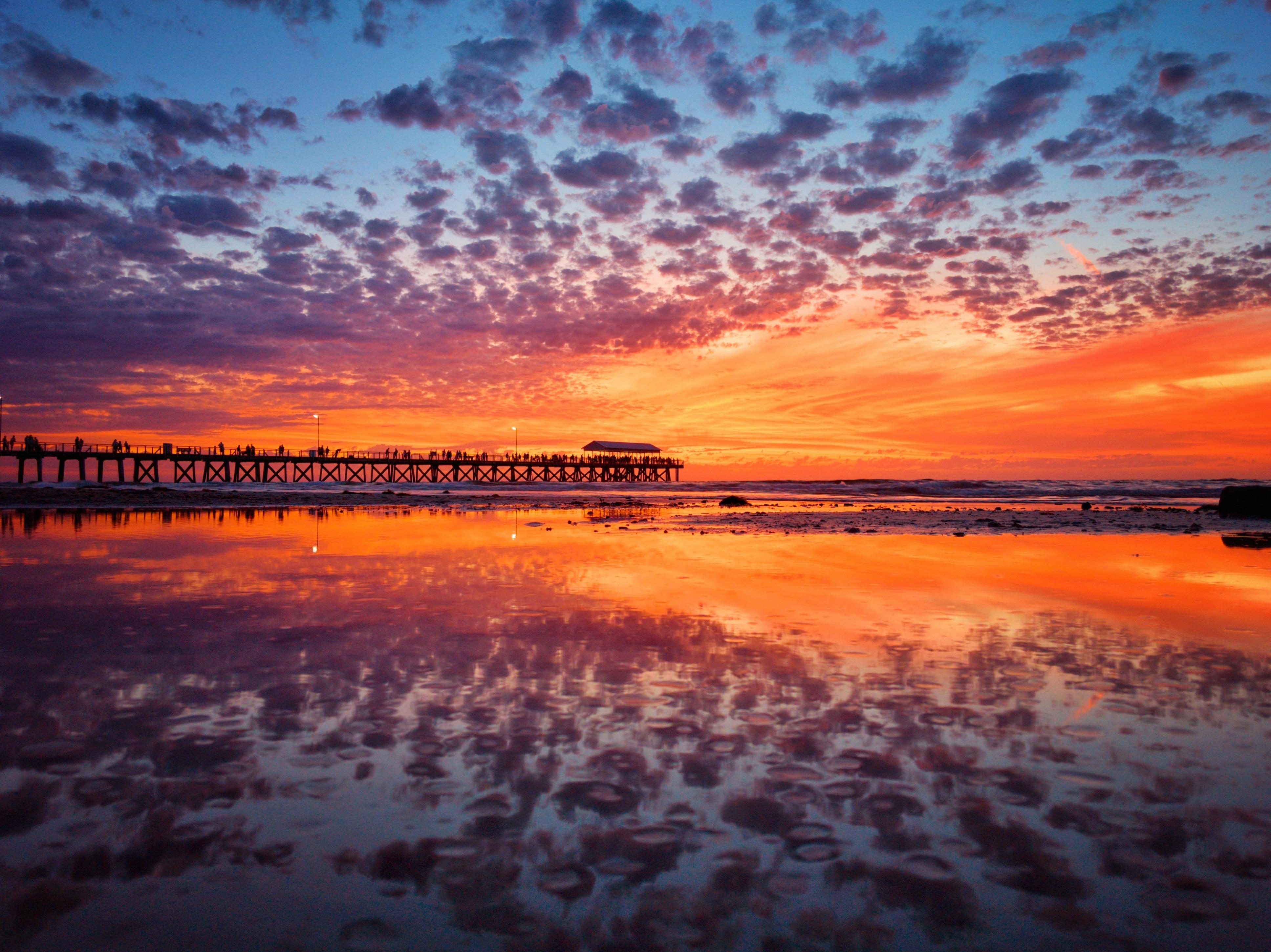 Adelaide (South Australia) has an entire coastline that faces the west