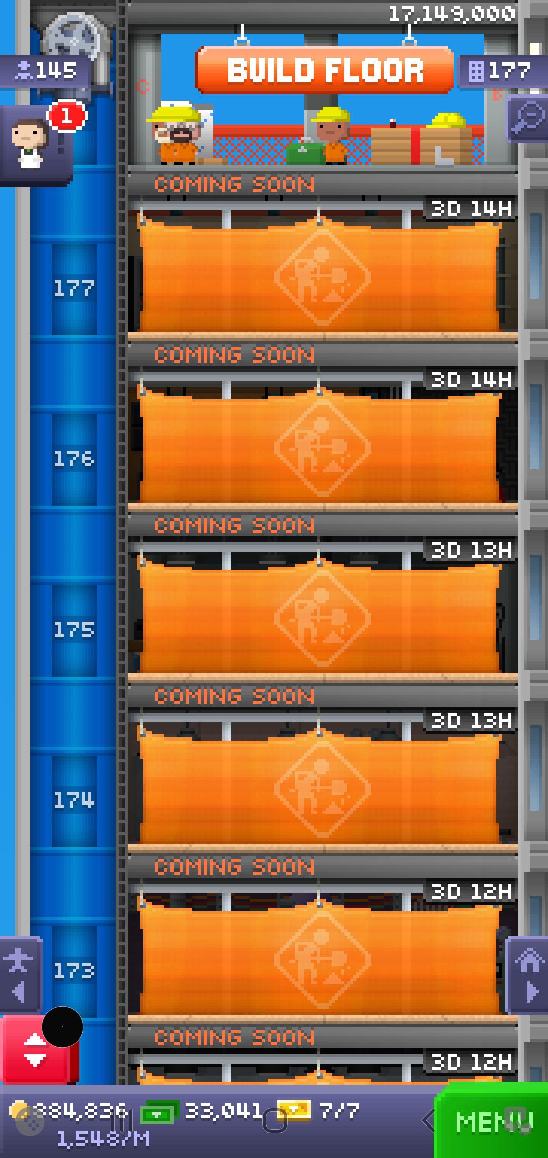 My first gold ticket won in a raffle ) tinytower