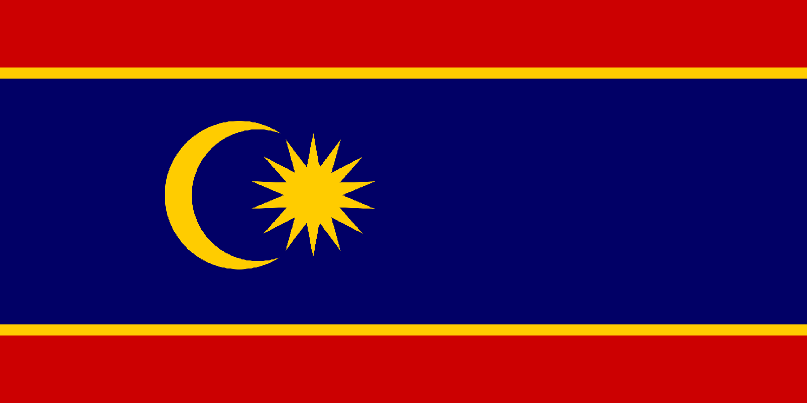 Flag of Malaysia in the Style of DPRK (North Korea