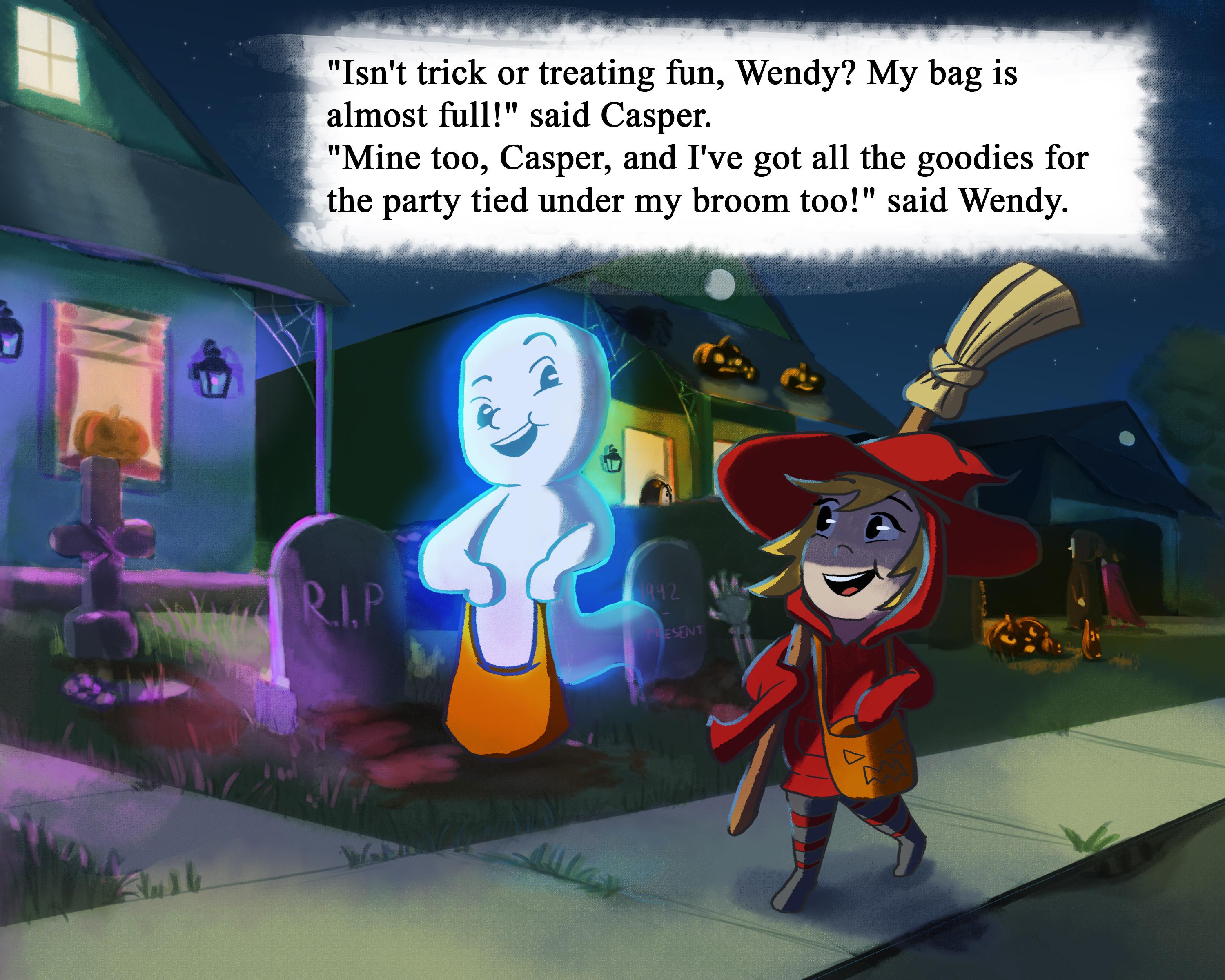 Casper's Scariest Halloween Ever Trick or Treat, by Me r/ImaginaryChild(04)