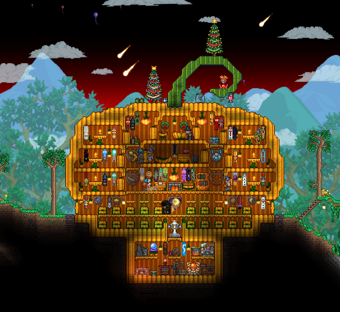Pumpkin house done for fun (don't mind those random Christmas decorations btw; was too lazy