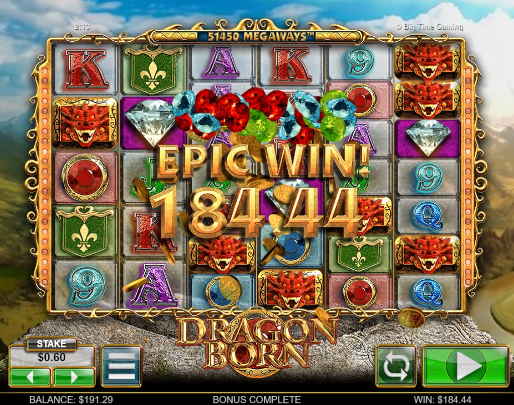 Dragon Born slot. Low bet big win. r/Casino_Slots_wins