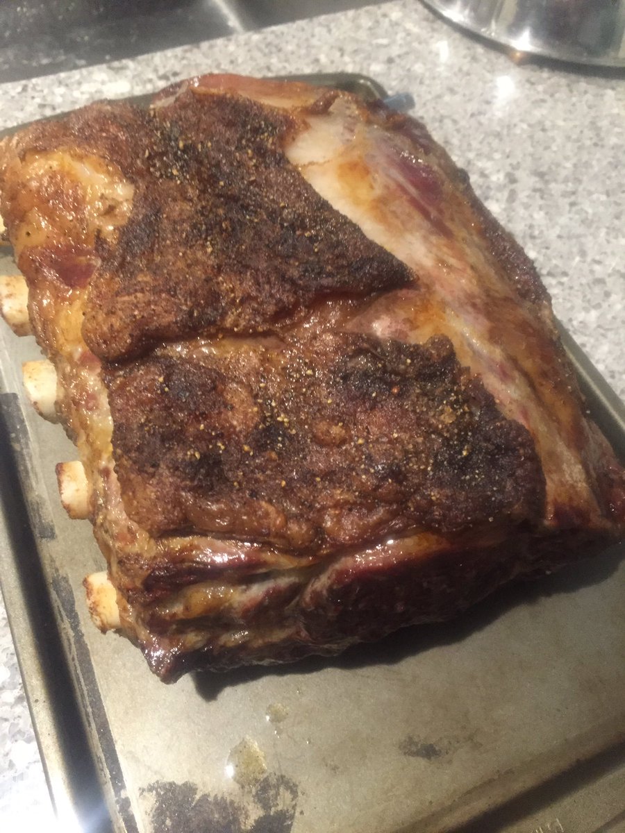 Ten pound boneIn rib roast r/food
