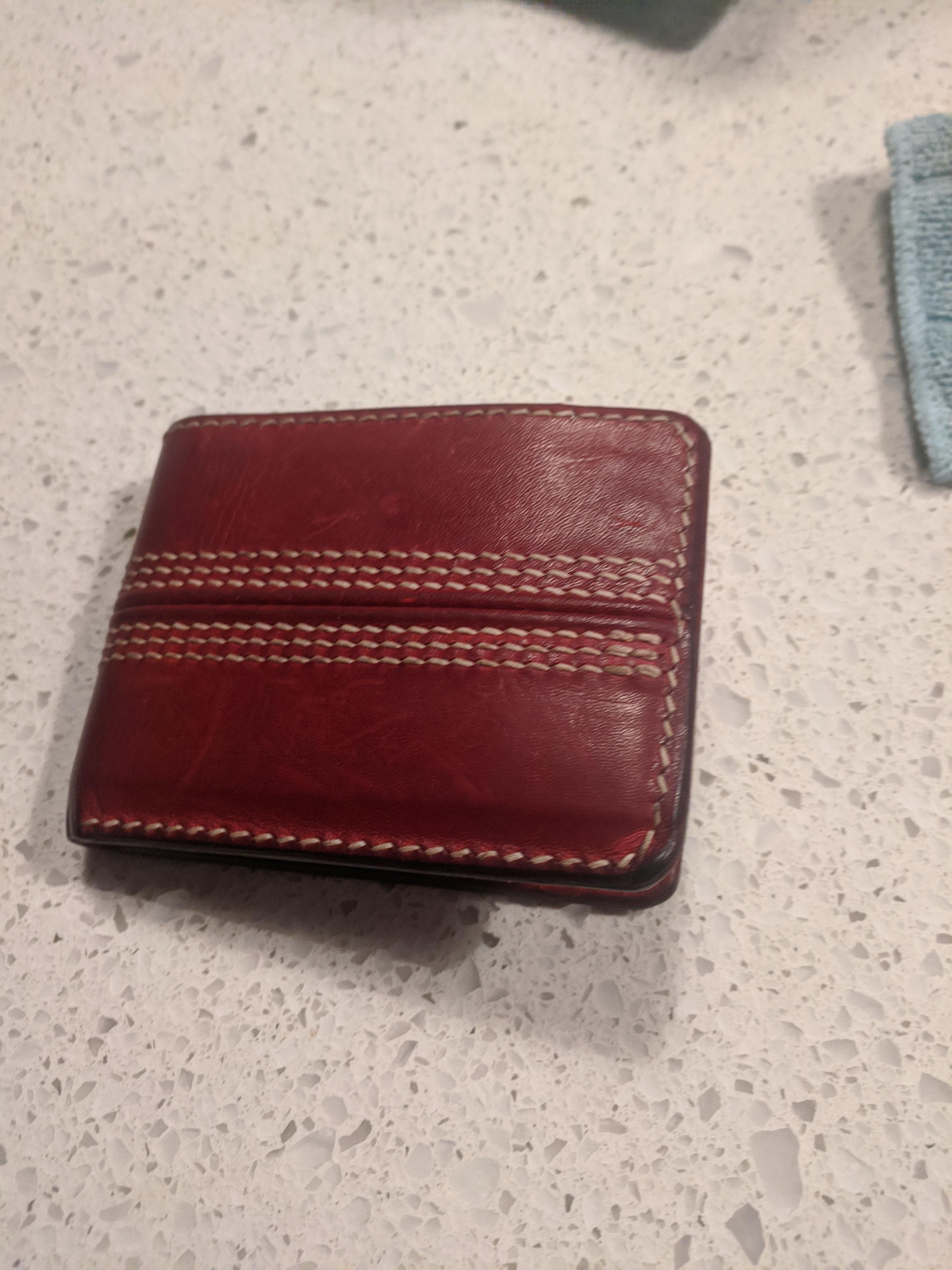 My brother just got a custom made cricket ball wallet for his birthday