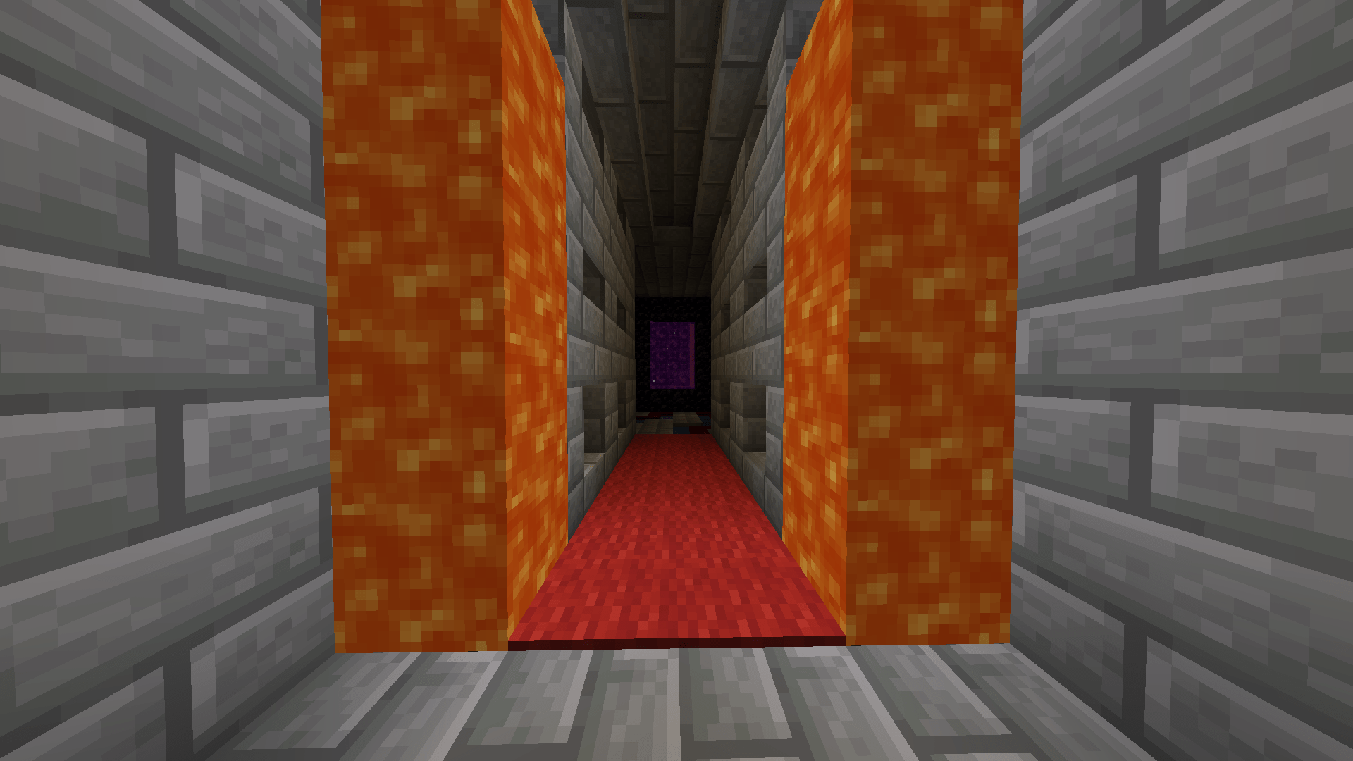 rate my nether portal room (ik the carpet is gonna burn i just put it