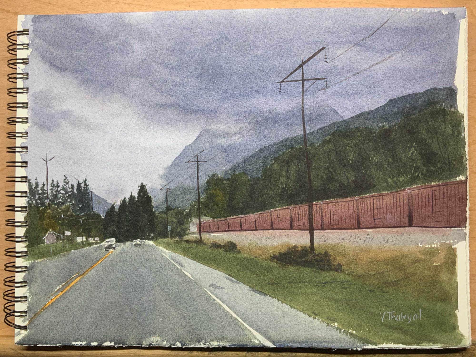 Cloudy Gold Bar (WA) 11"x15" Saunders Waterford 140lb Rough, Daniel