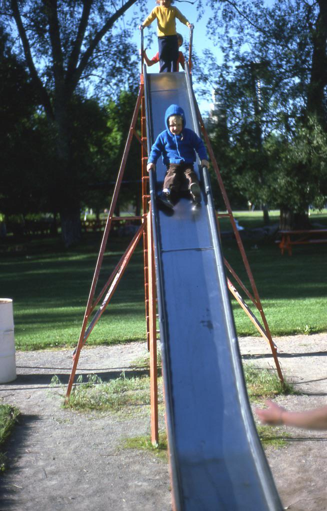 Metal Playground Slide