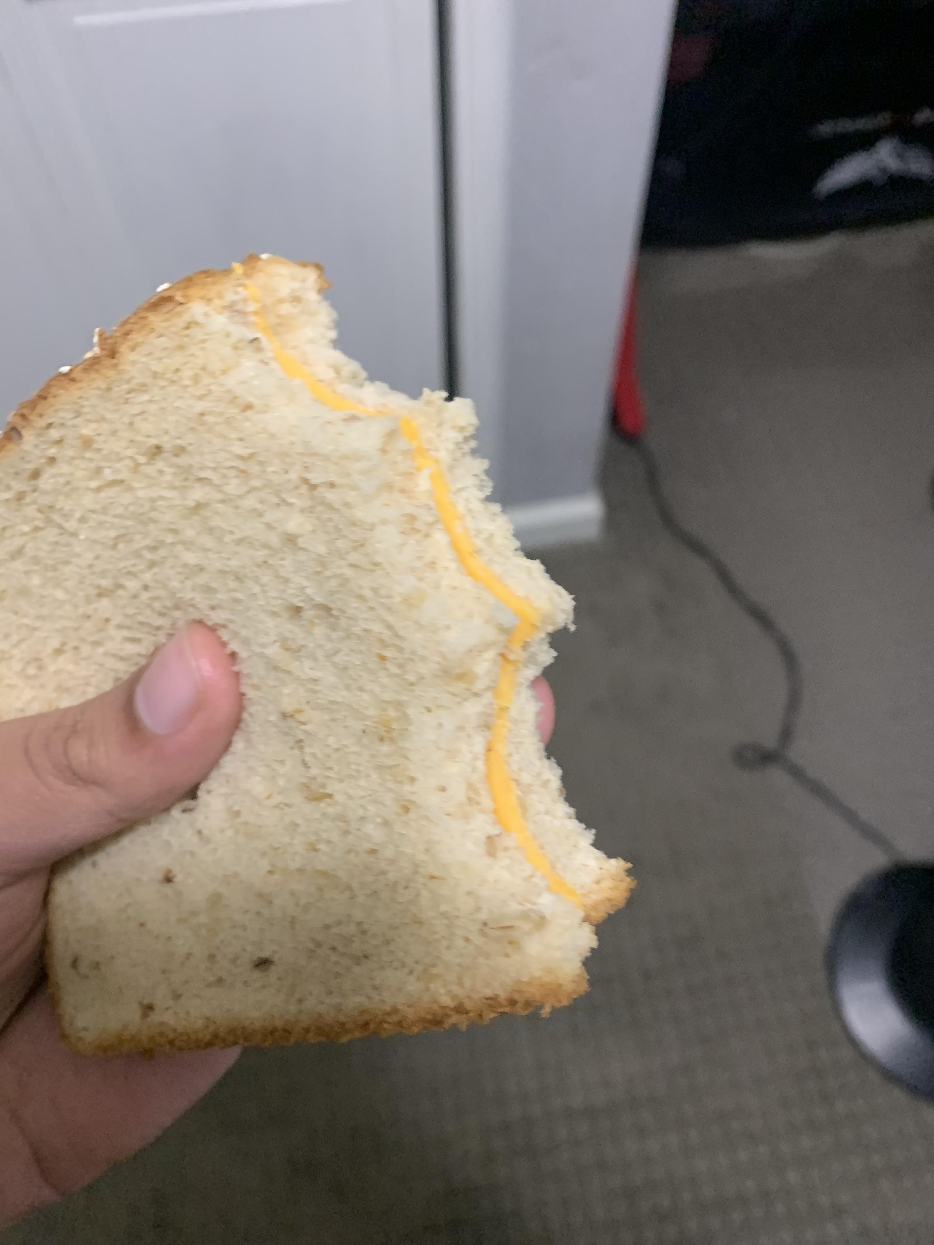 My cold cheese sandwich at I ate at 230 am r/shittyfoodporn