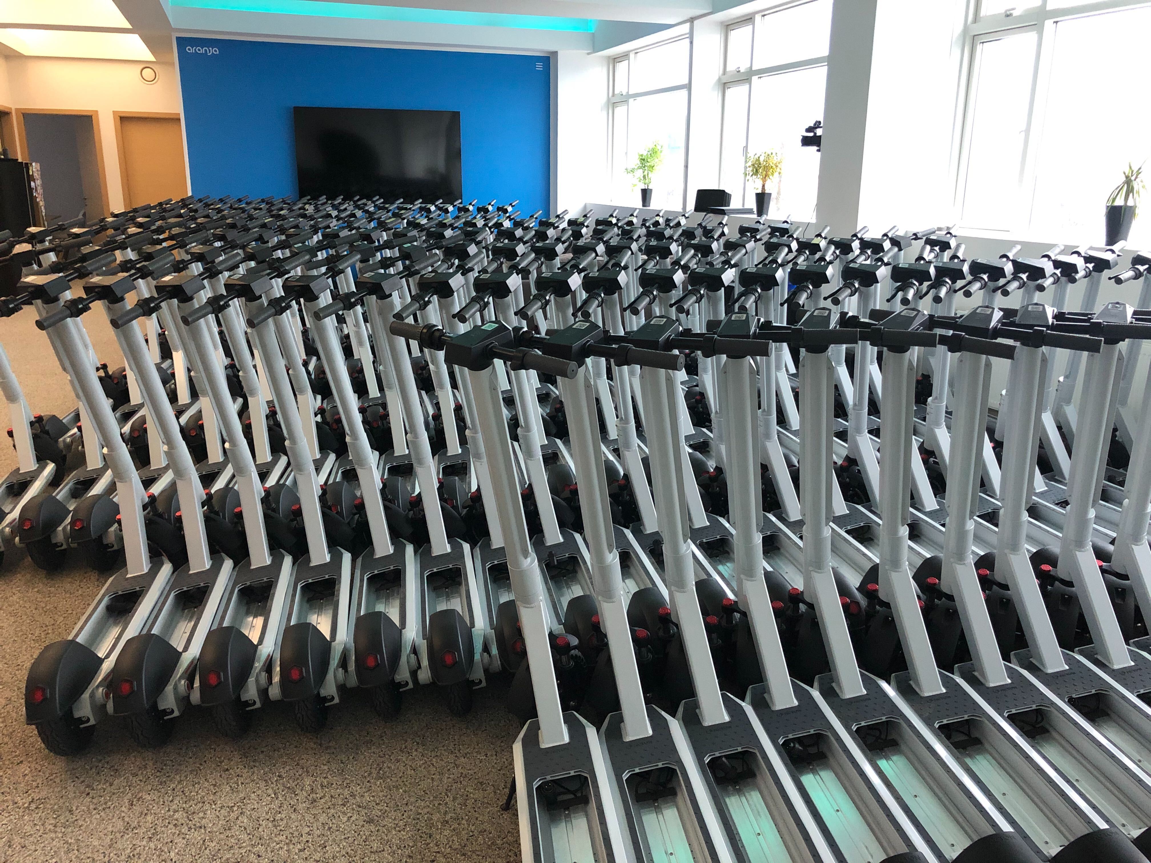 So, share an office space with an escooter sharing company. They were