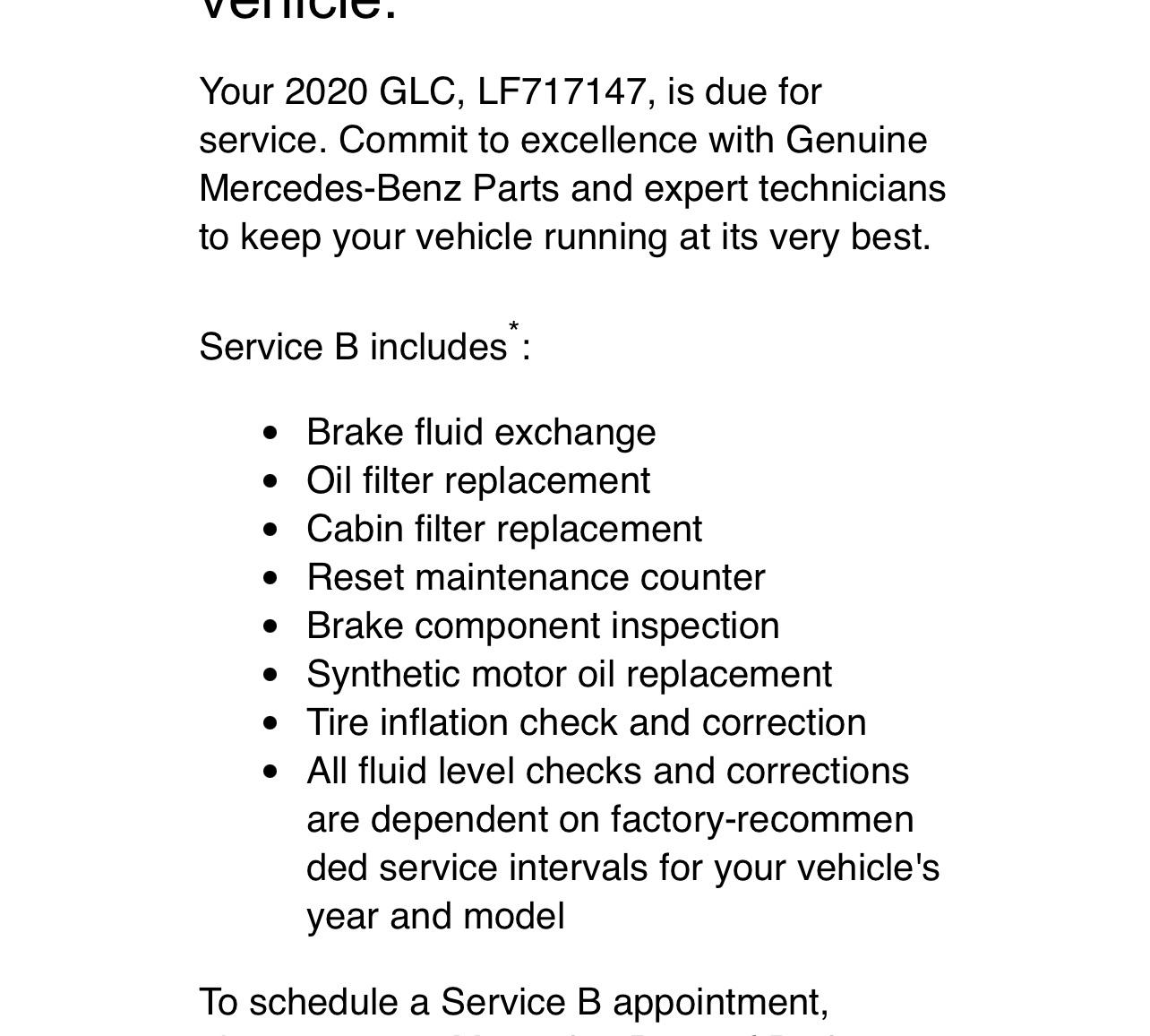 Service B cost r/mercedes_benz