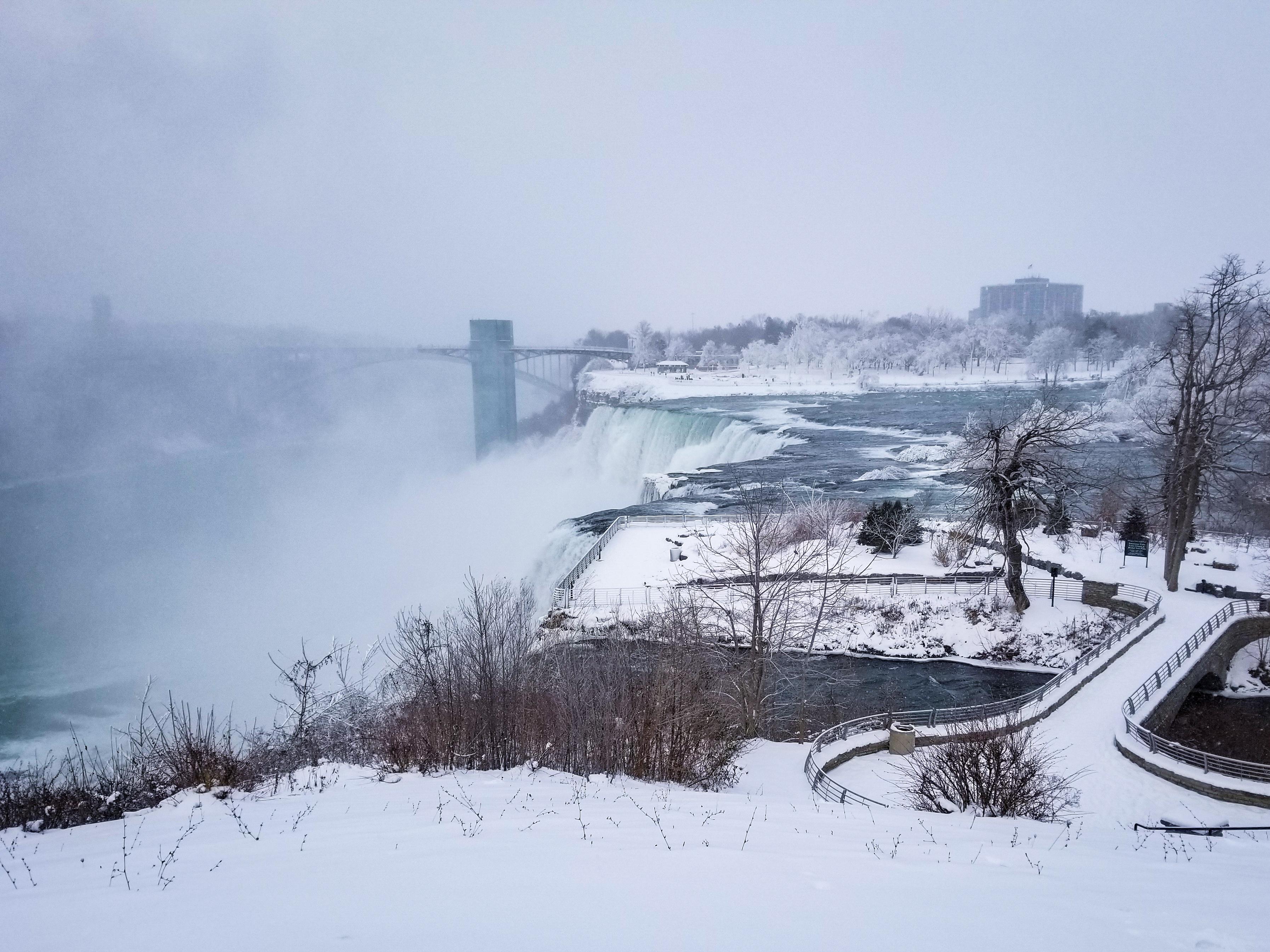 Niagara Falls from Goat Island late December 2017 r/pics