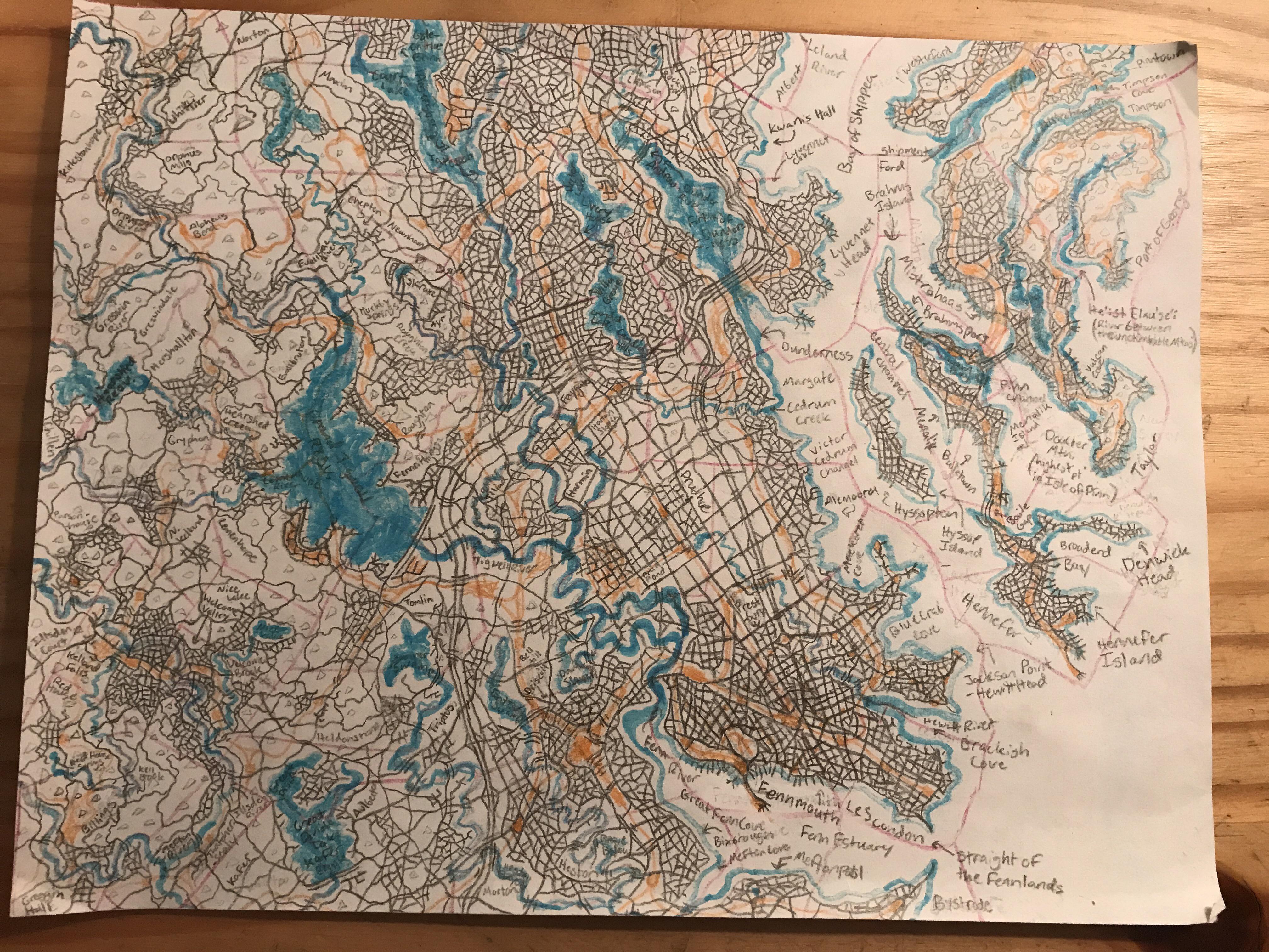 Kingsland County Map
