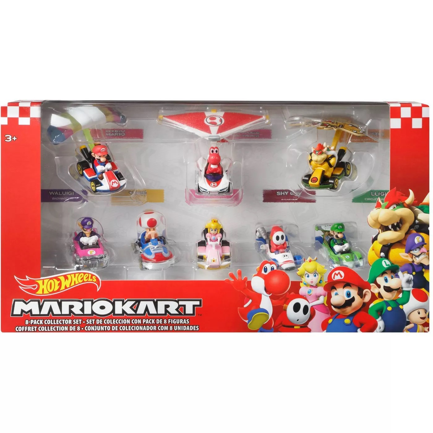 There's a Mario Kart Hot Wheels 8Pack Set that has Waluigi as one of