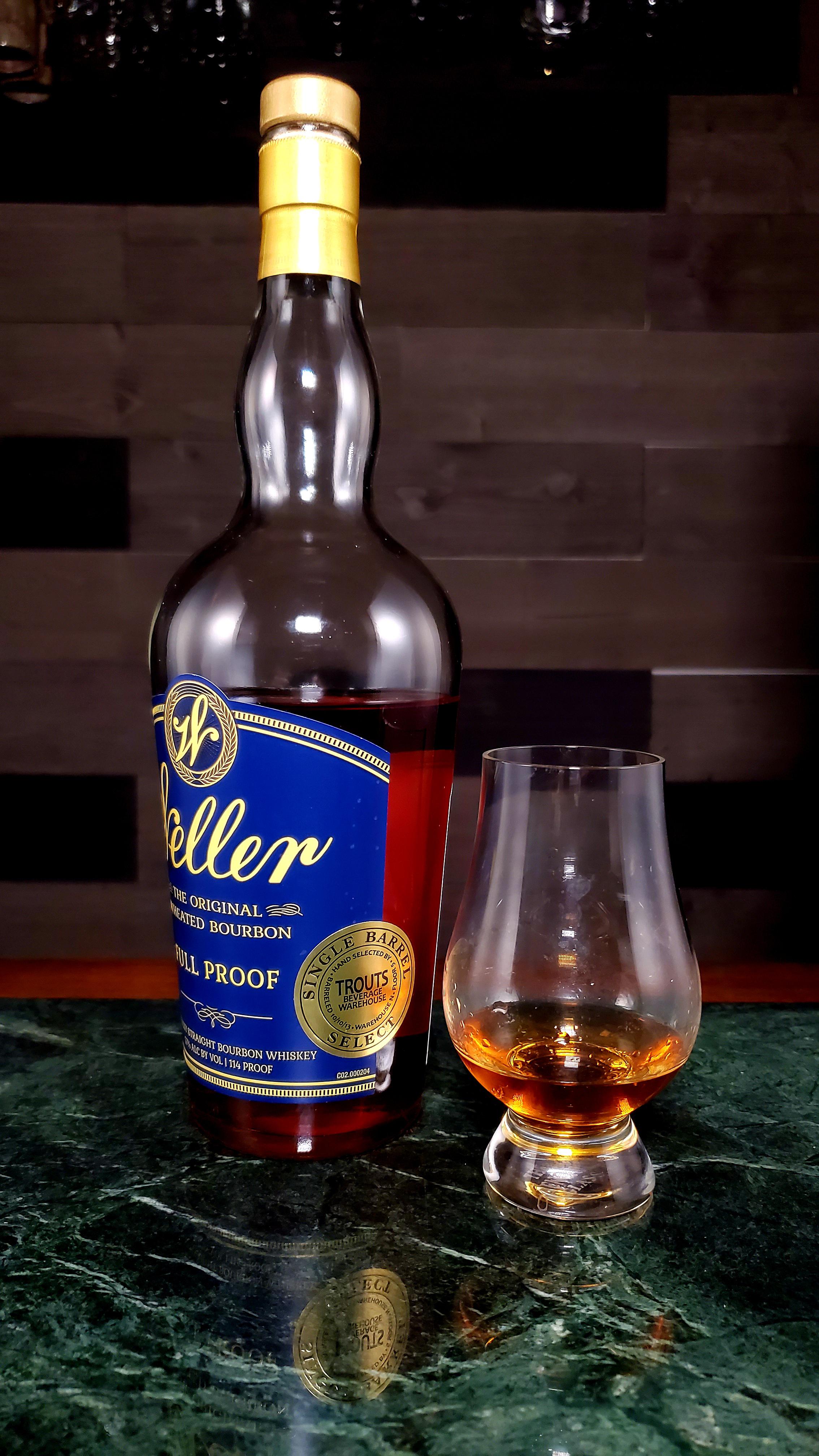 Review 9 Weller Full Proof SP "Trouts Beverage Warehouse" bourbon