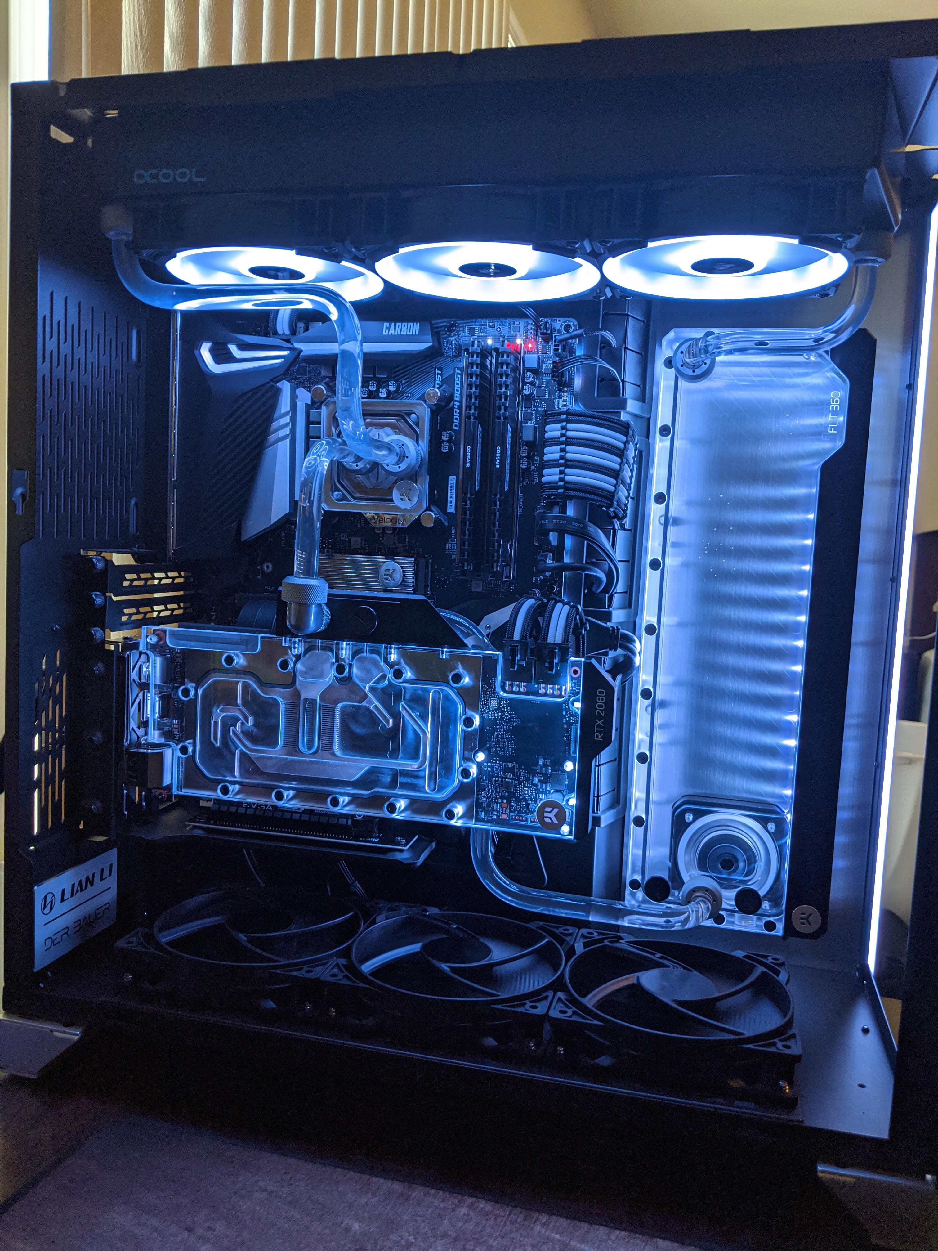 Yet another first time water cool. Lian Li 011 XL Sliver watercooling