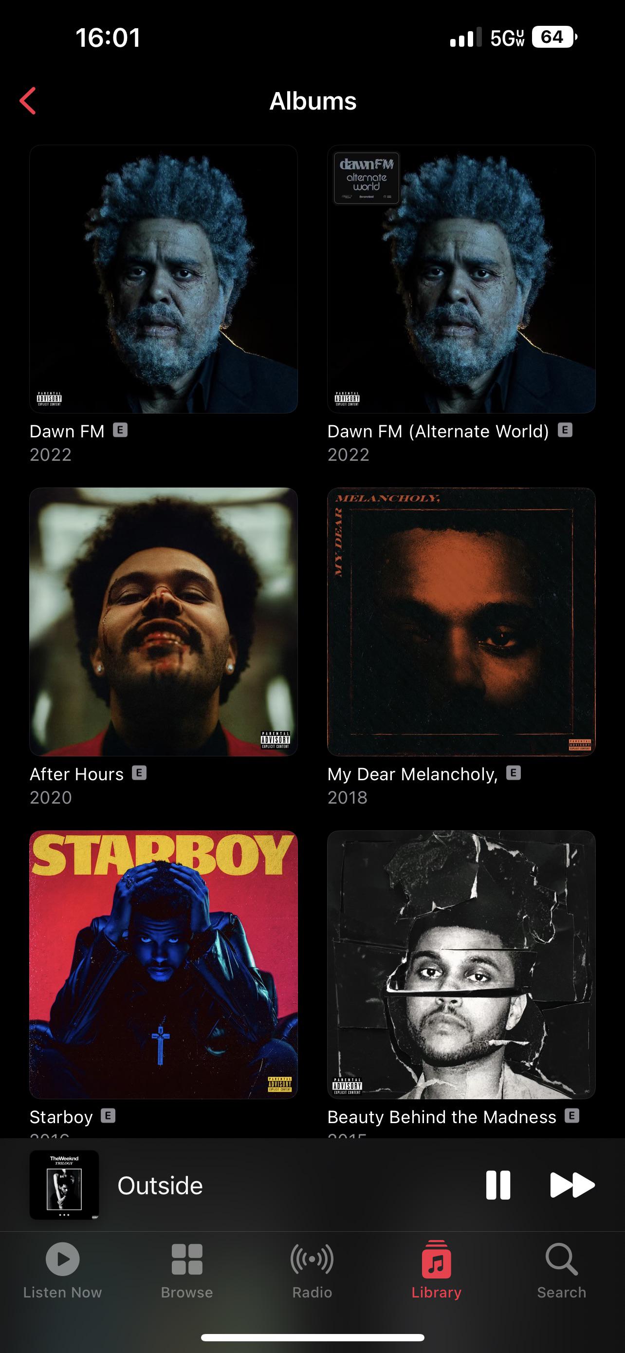 I think they listened to the confusion with the multiple Dawn FM albums