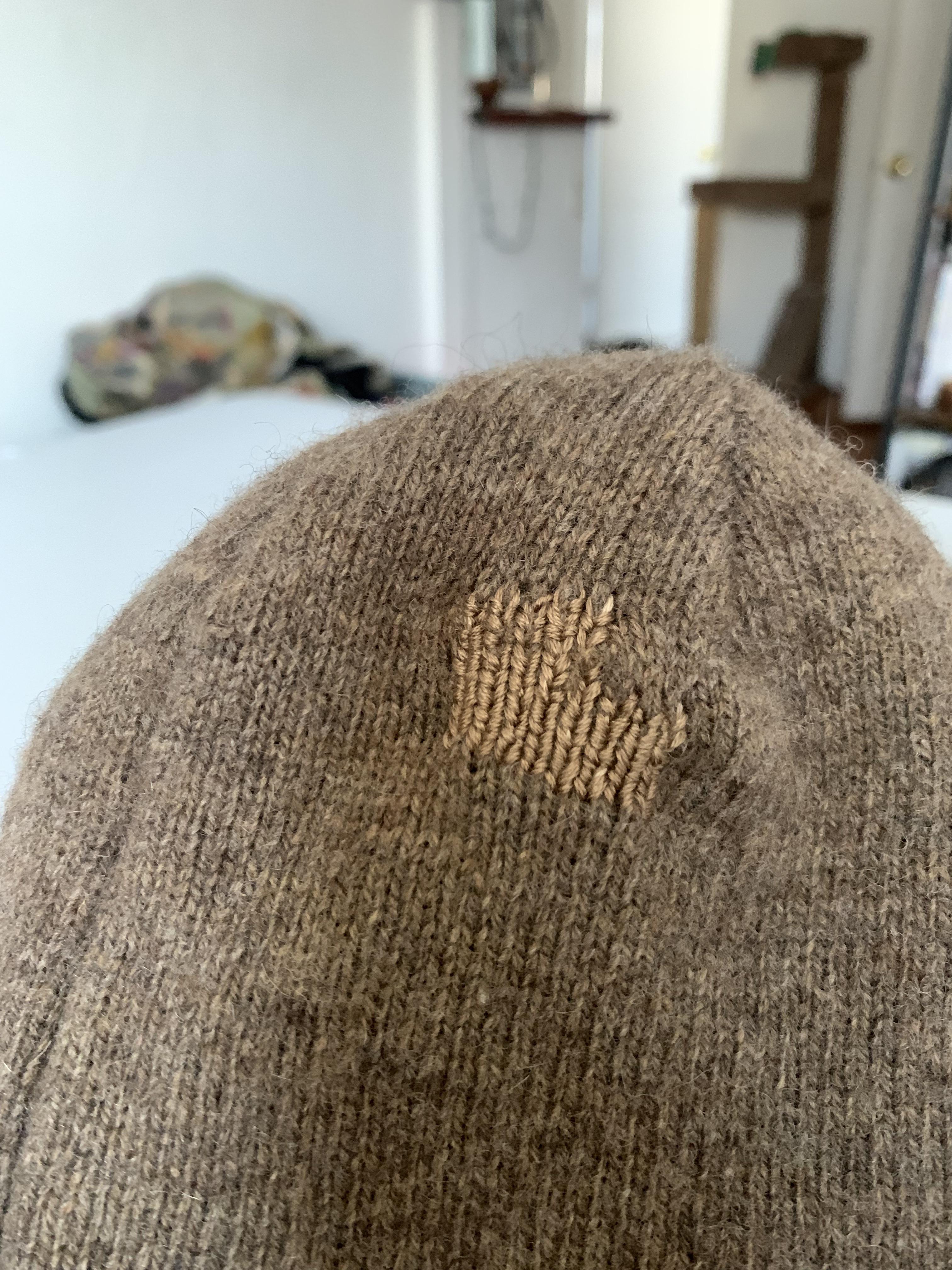 My first Swiss darn! Visiblemending