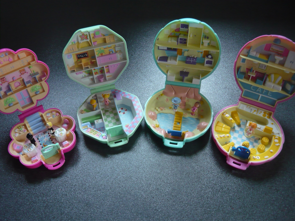 Polly pocket! She lived in makeup compacts. nostalgia