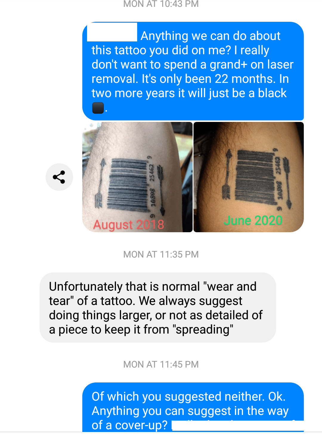 Is this typical shop owner etiquette? She should have