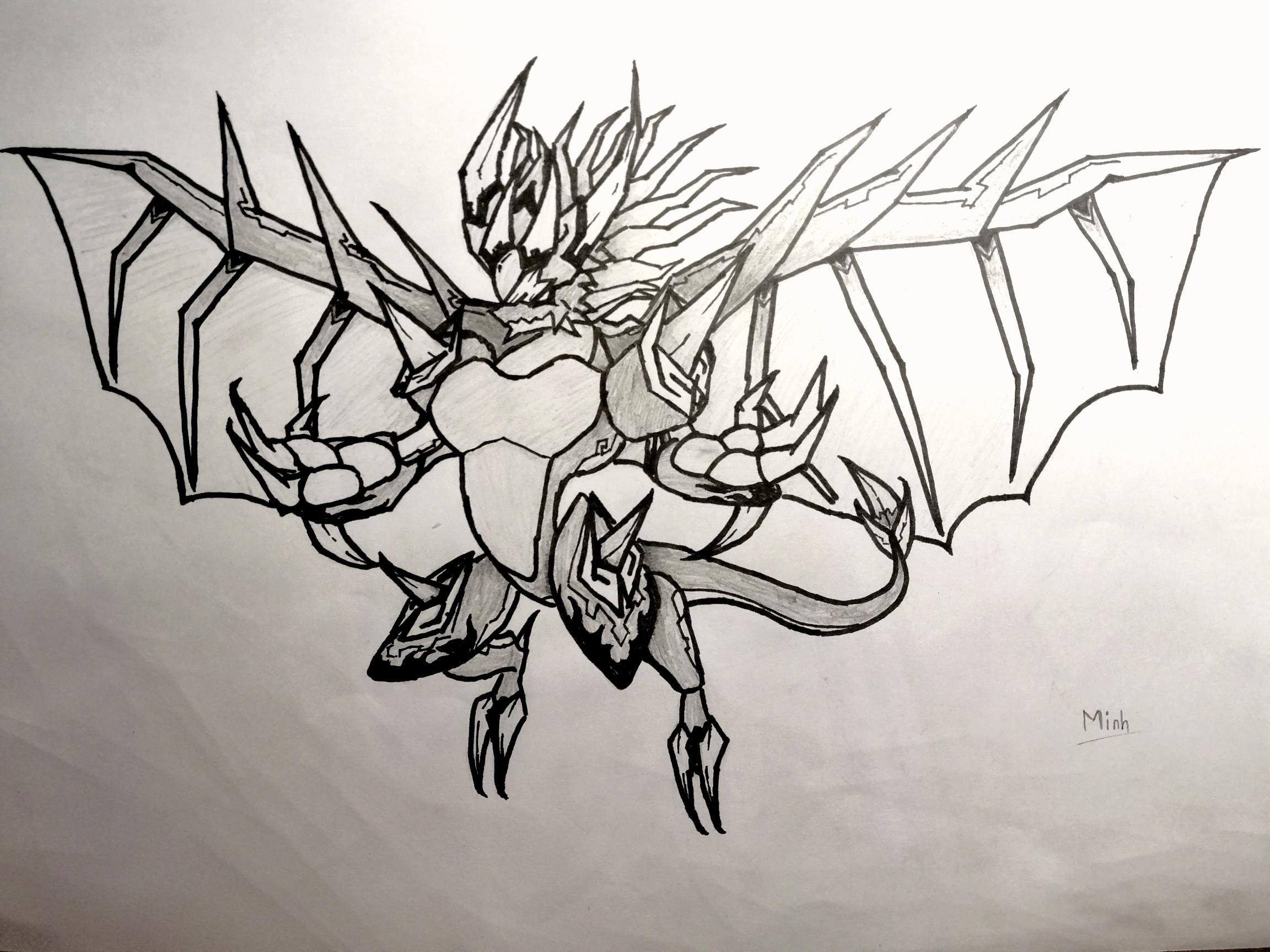 [FanMade] Bahamut x Megidora (but mostly Megidora and a weird pair of