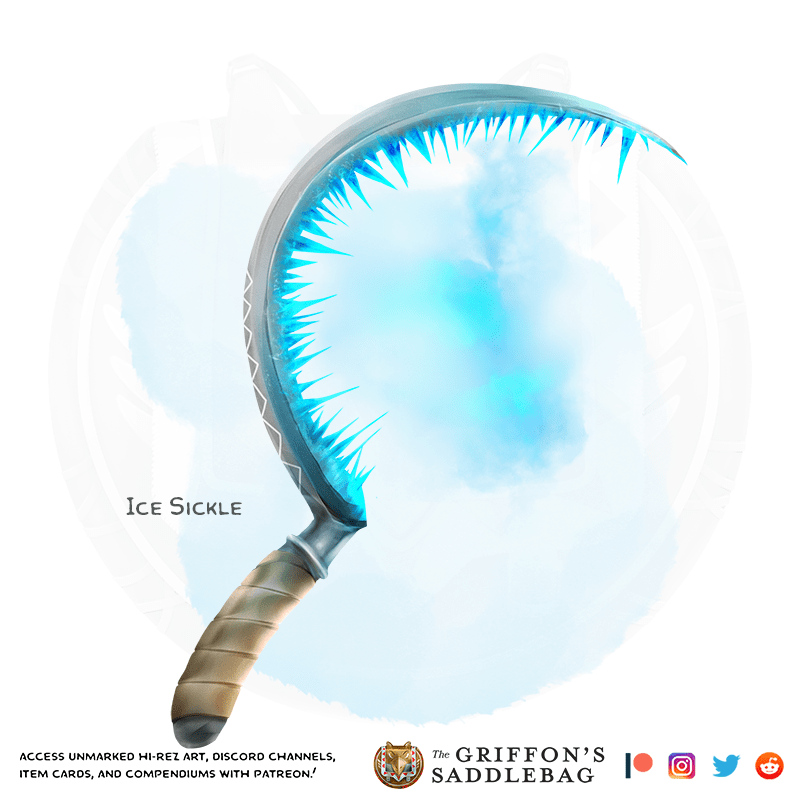 {The Griffon's Saddlebag} Ice Sickle Weapon (sickle) r