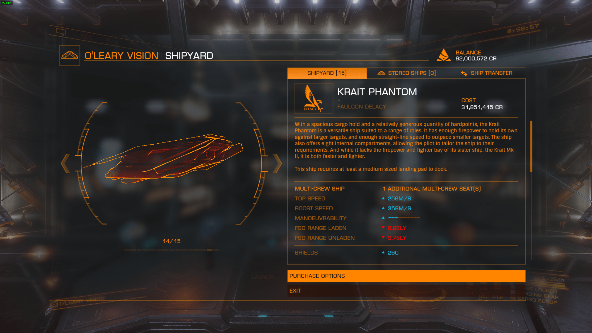 Krait Phantom sighted in the Segon System, in Li Yong Rui space! Come