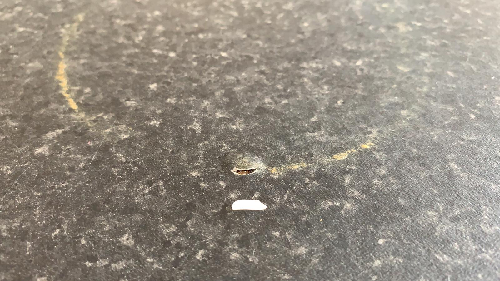 Kitchen counter frying pan burn marks. Need advice on how to possible