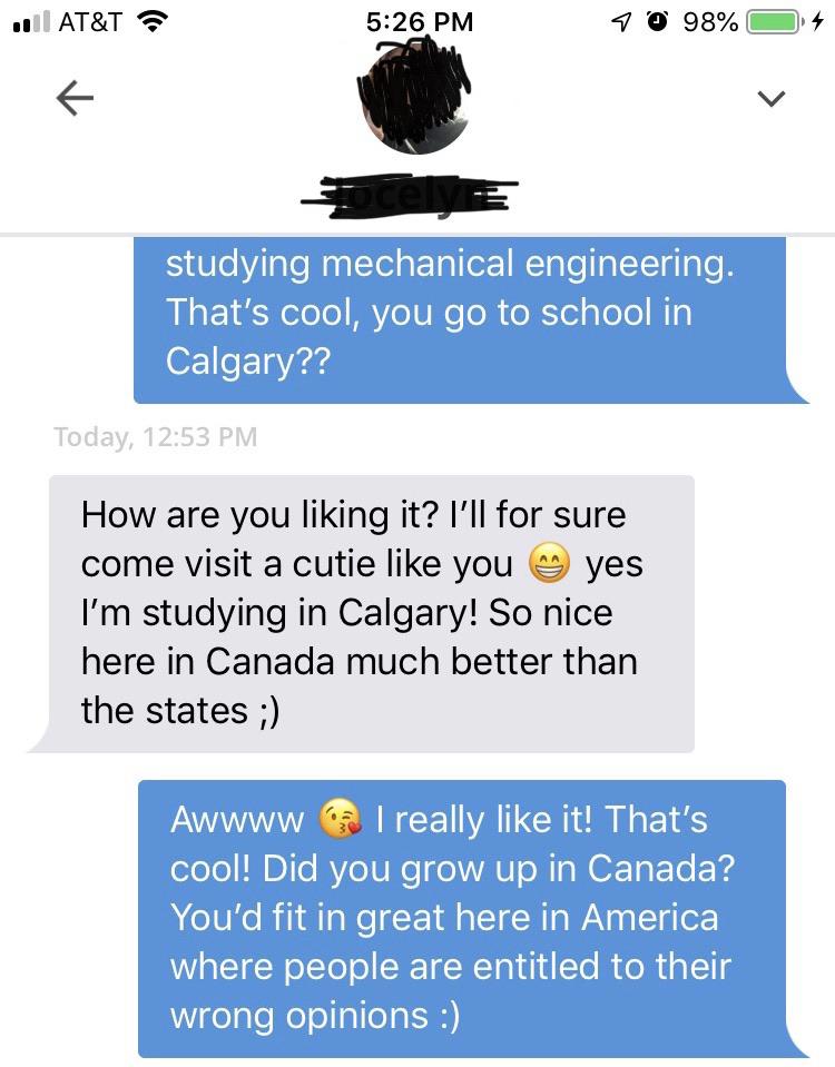 My friend’s encounter on a dating app