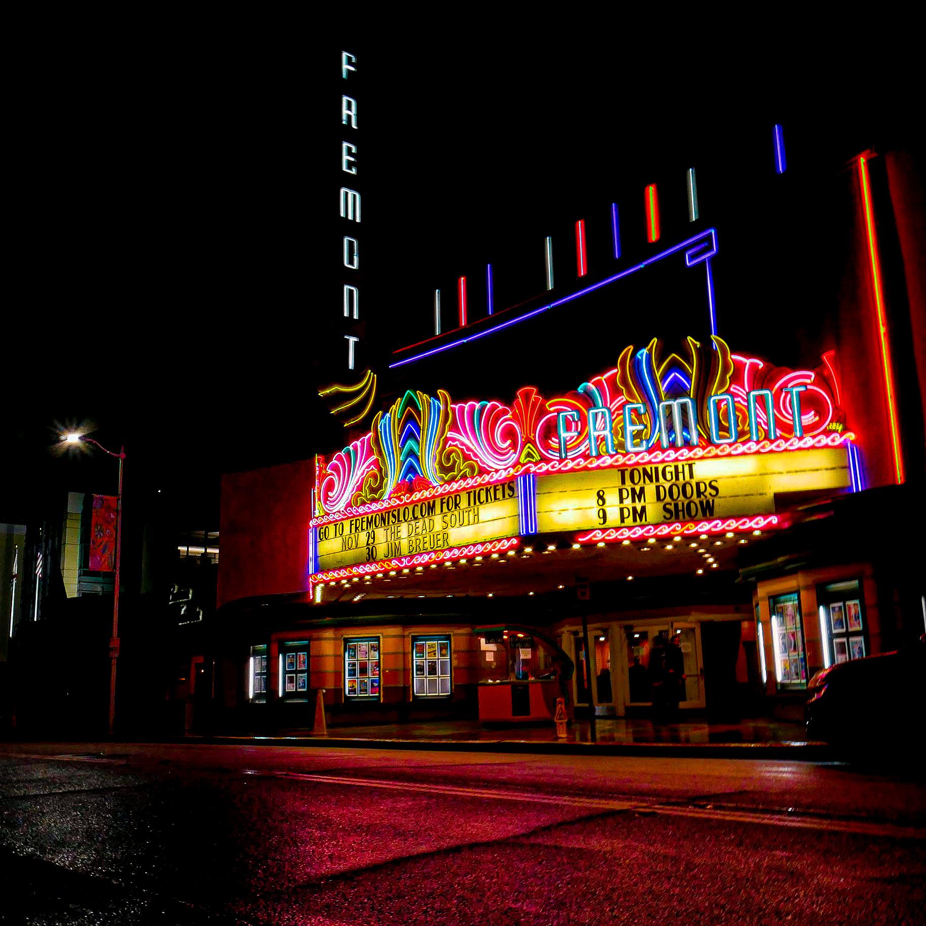 Fremont Theatre in San Luis Obispo, California. I had just performed at