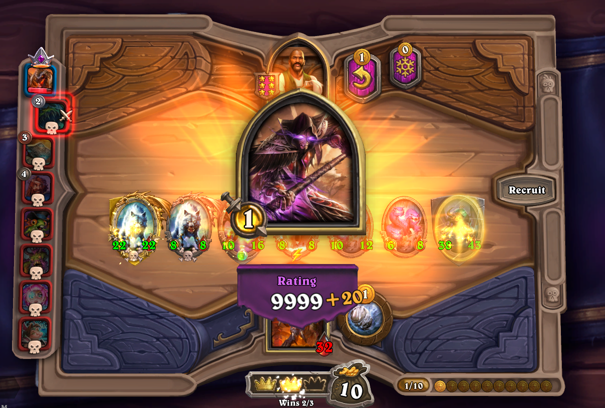 Battleground Medivh at Rating 9999 r/hearthstone