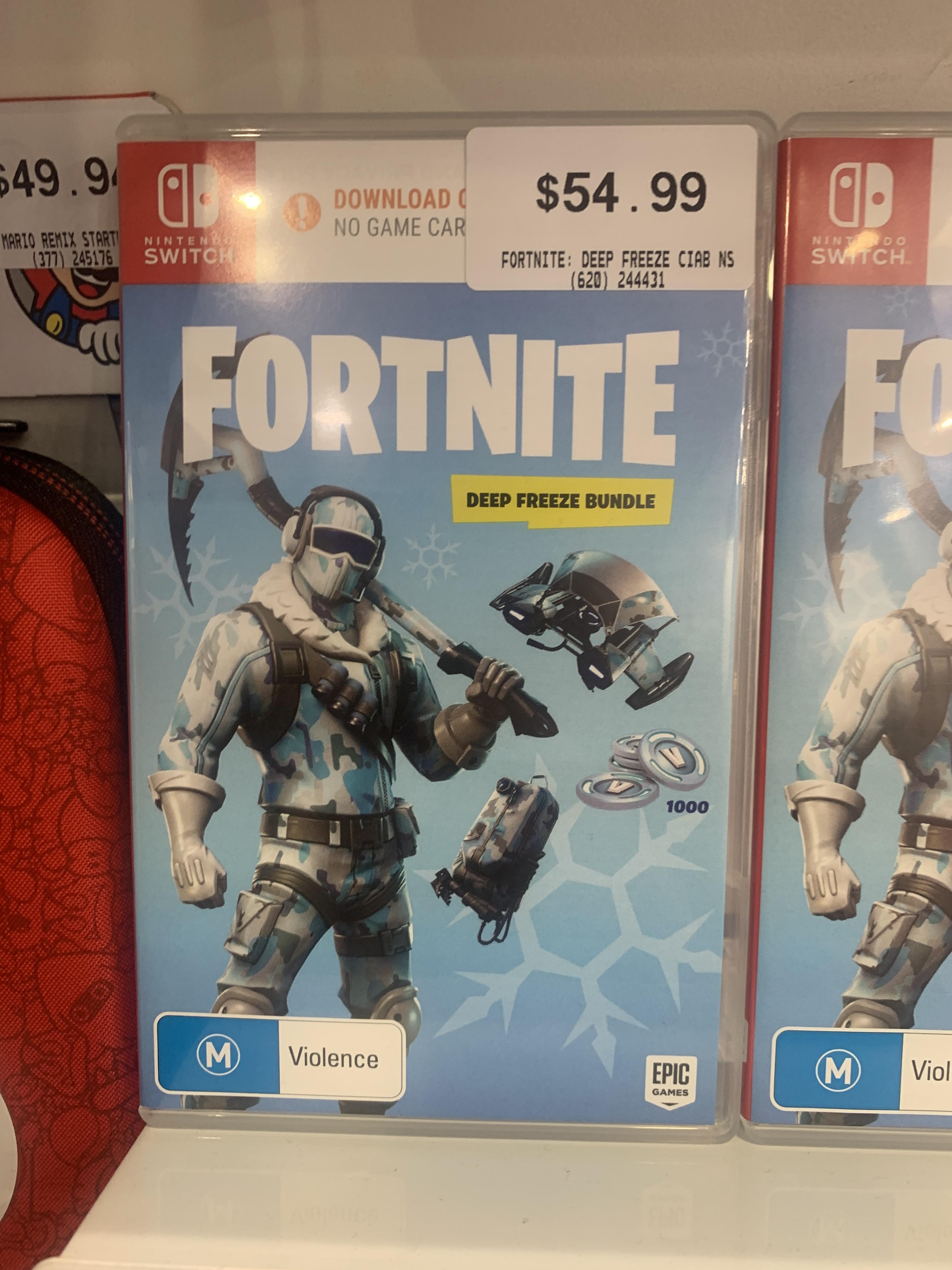 The deep freeze bundle still available at EB games r/FortNiteBR
