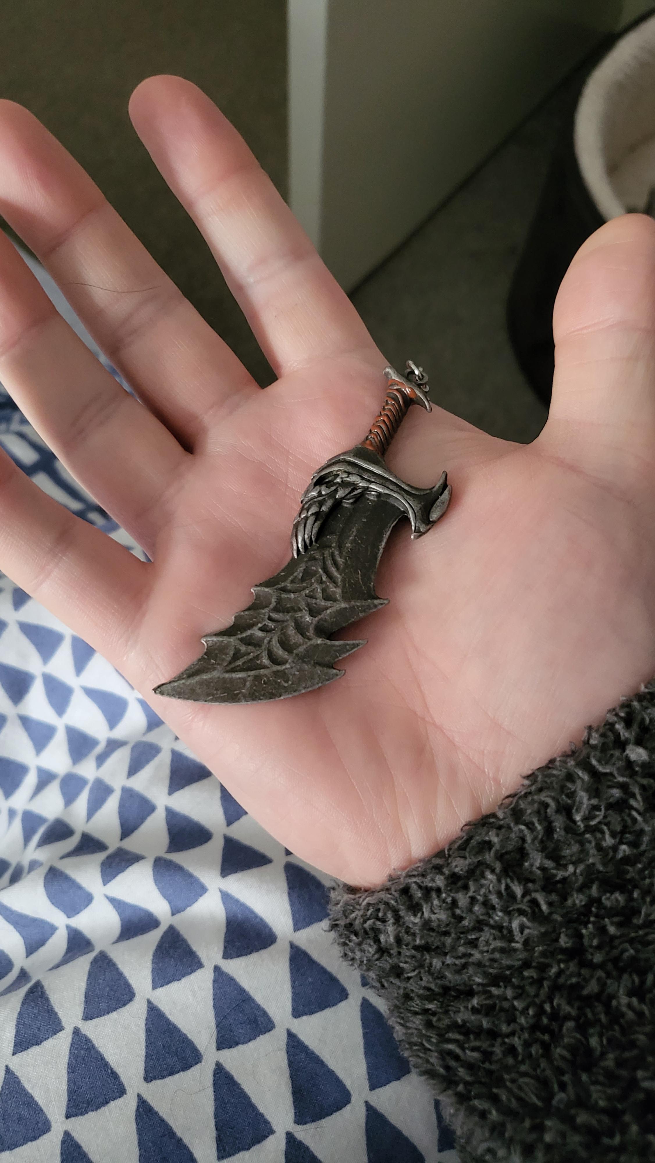 Blade of chaos keyring! r/playstation