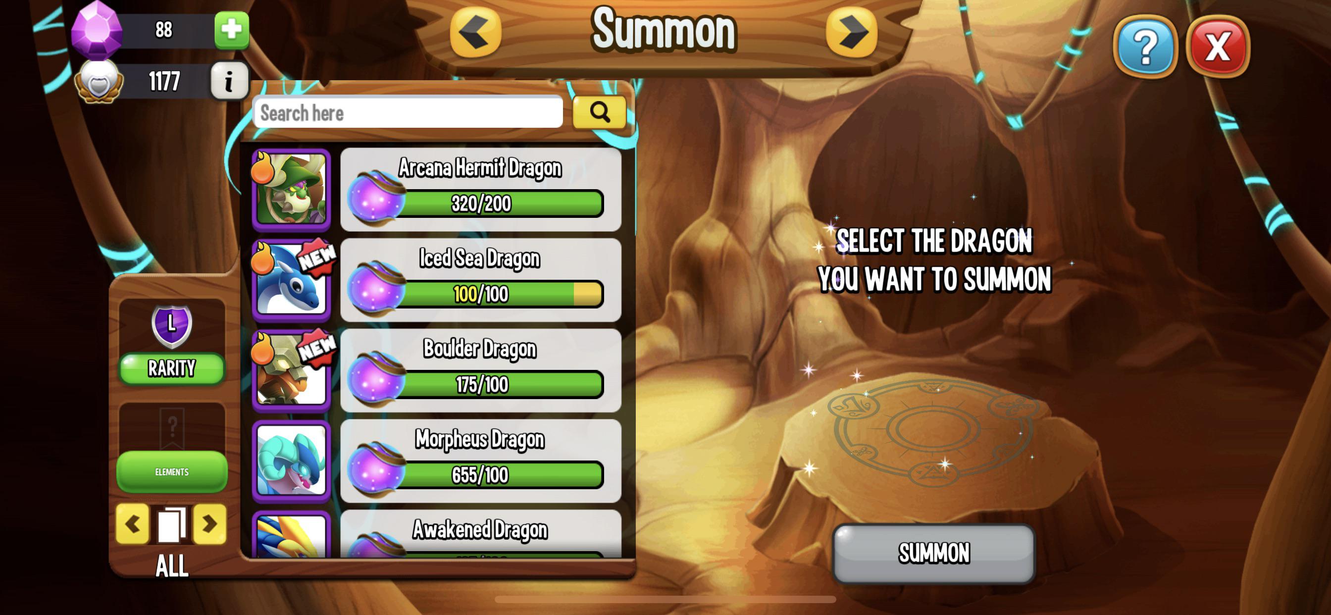 Looking for redemption wulf or any vampire orbs for hermit r/DragonCity