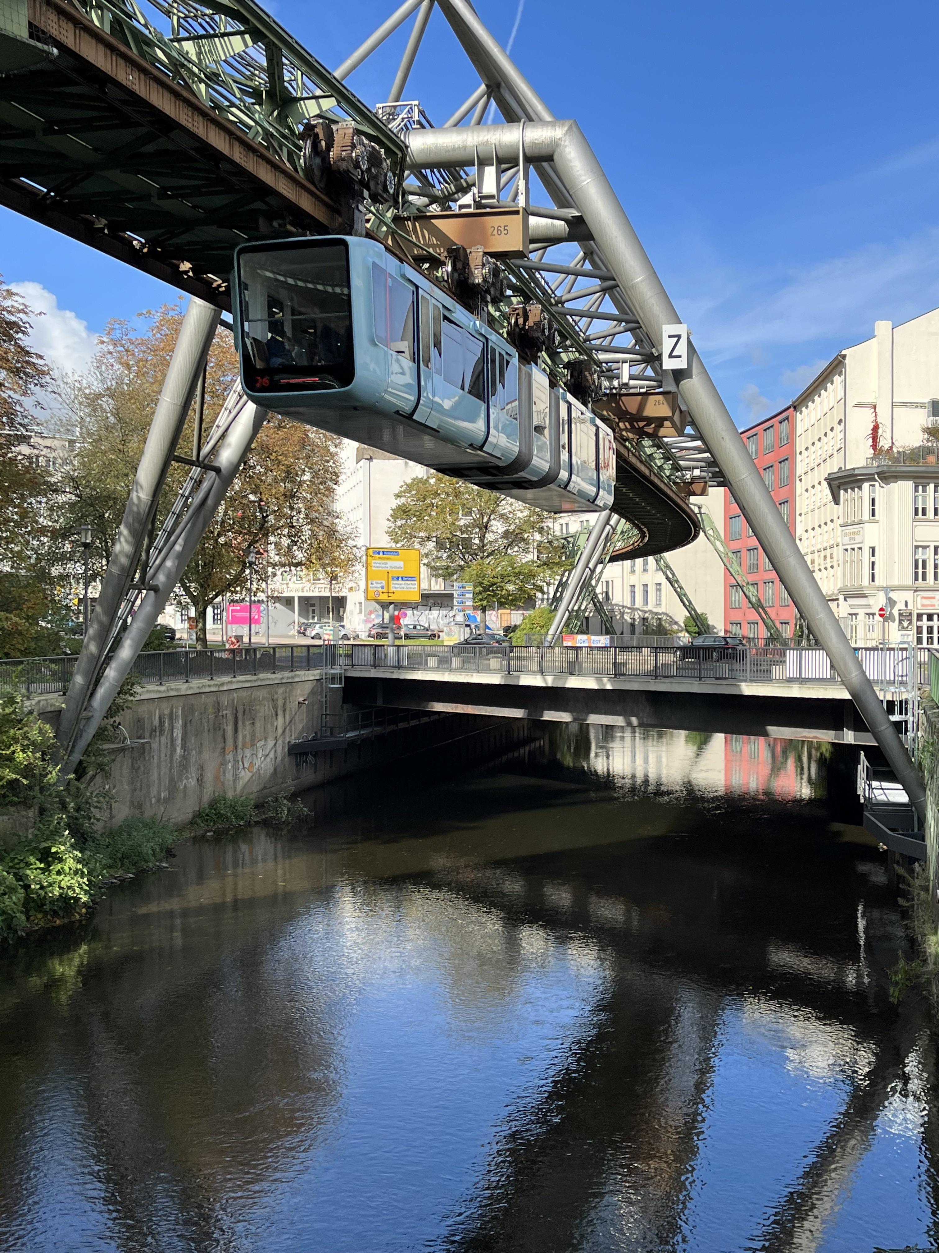 Suspension railways an interesting mode of public transport, as seen