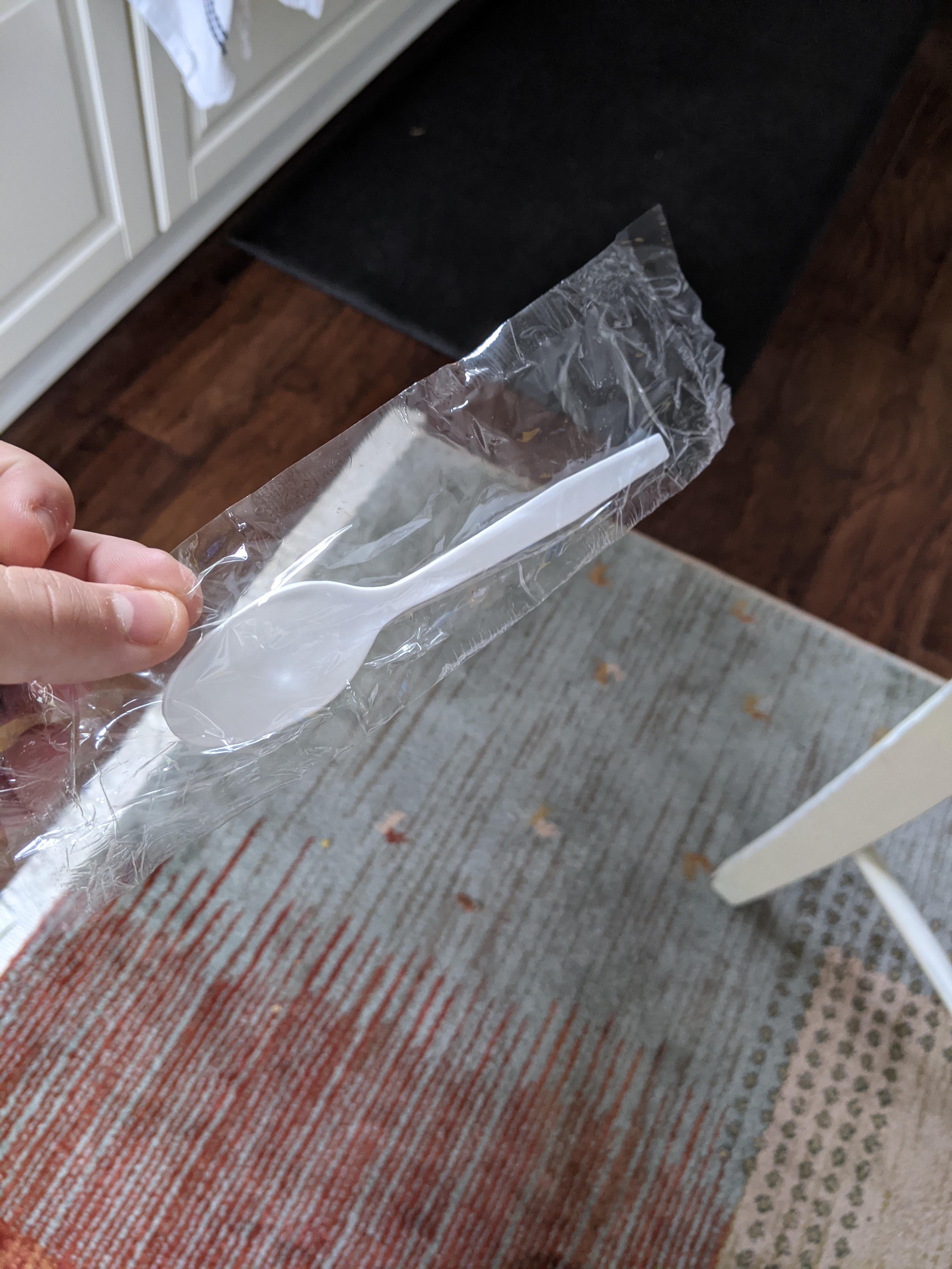 That's a lot of paper of this small spoon Costco r/mildlyinfuriating