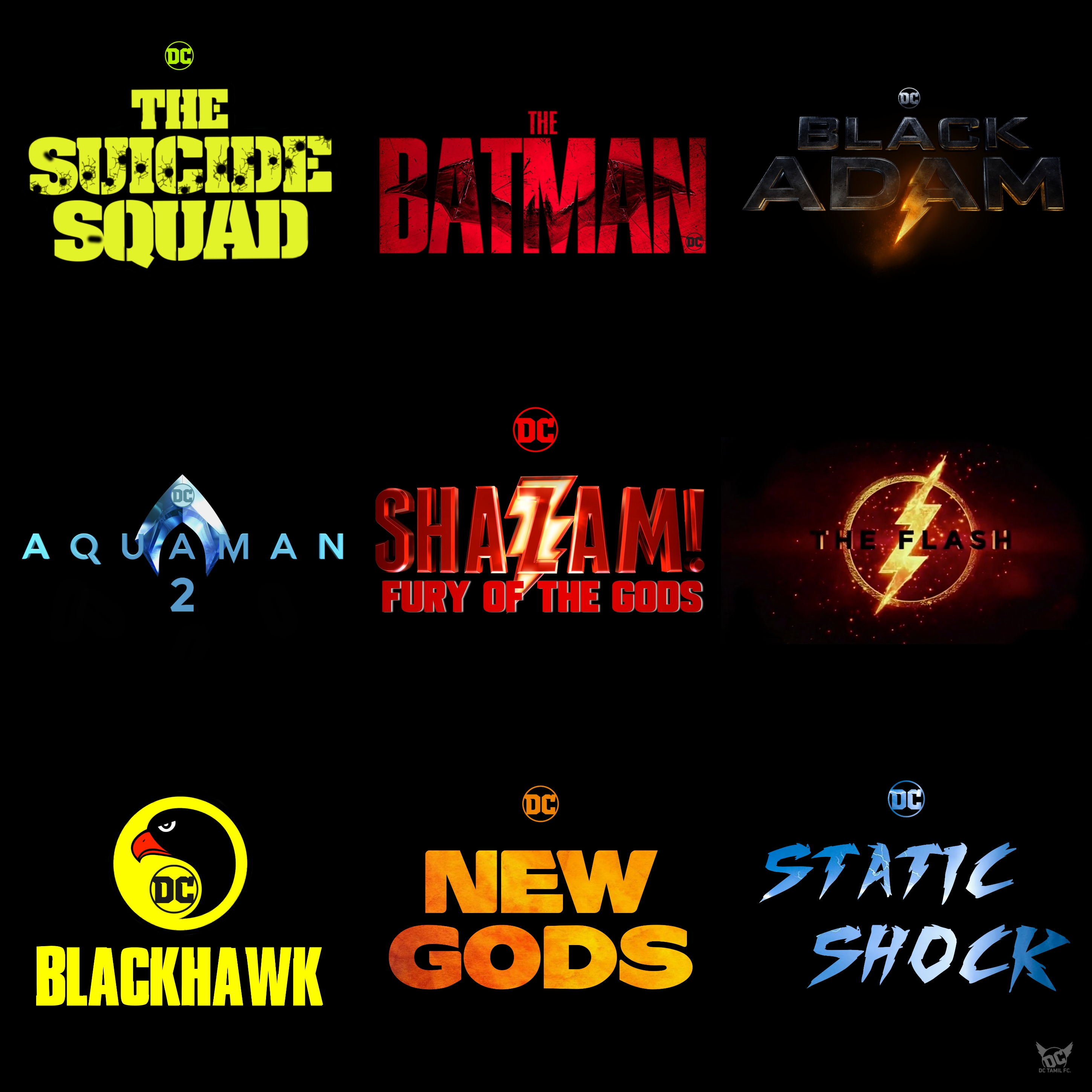 OTHER All DC movies' status. r/DC_Cinematic