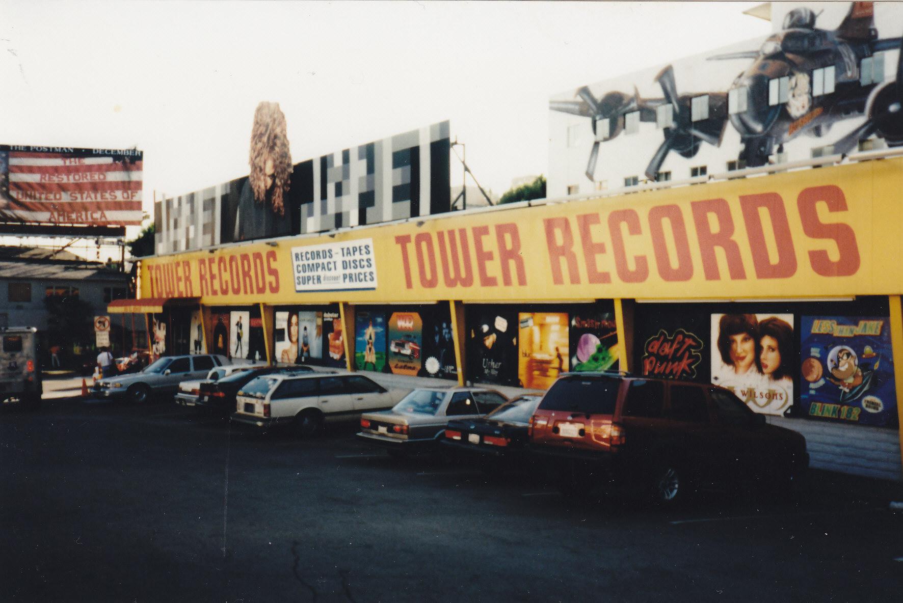 Tower Records on Sunset Blvd 1997 OldSchoolCool