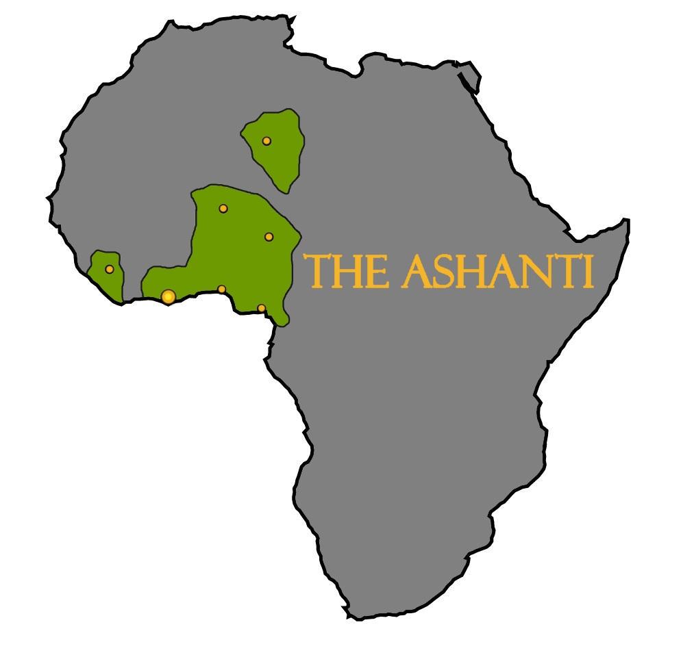 Ashanti Ancient Africa Map The Extent of the Ashanti civbattleroyale