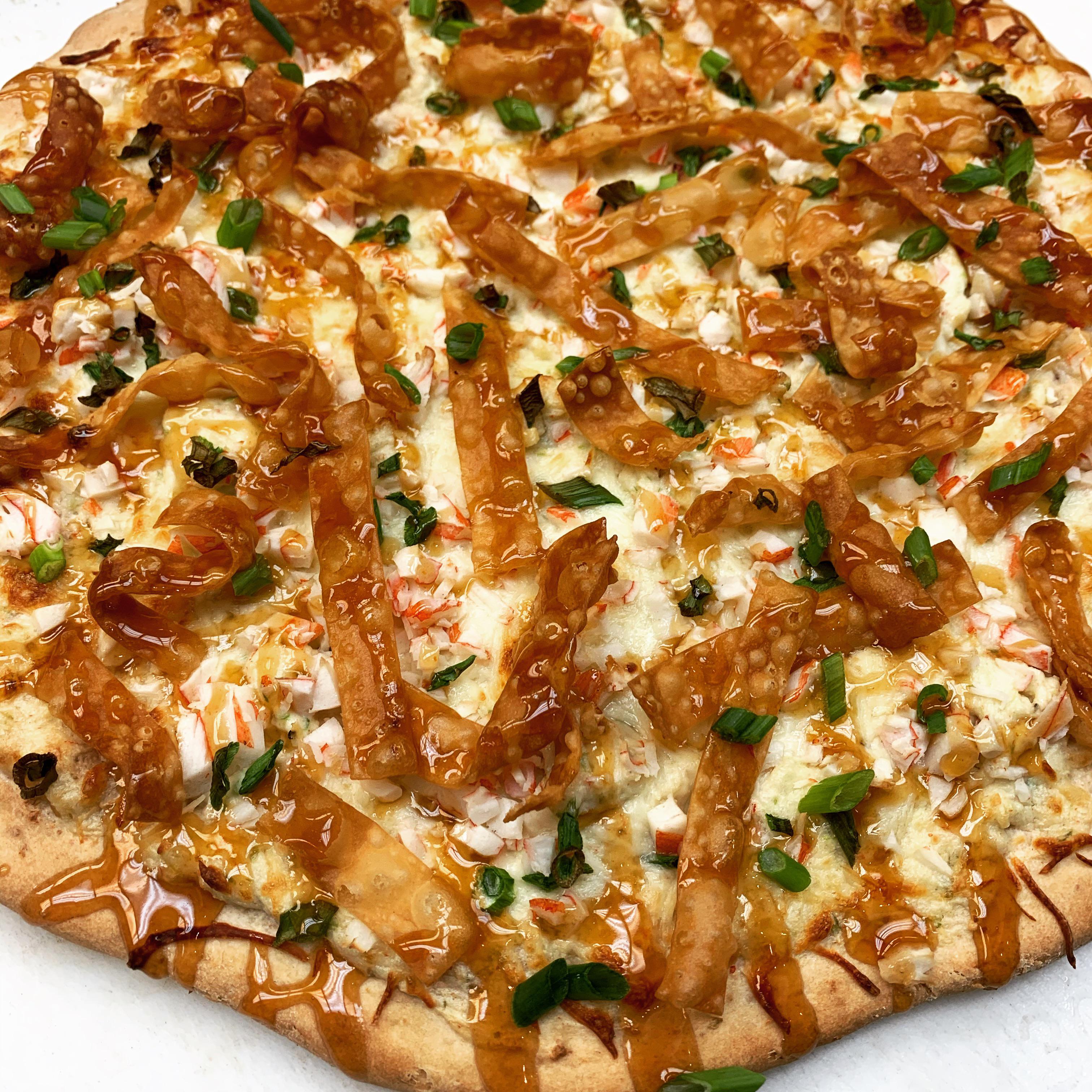 [Homemade] Crab Rangoon Pizza r/food