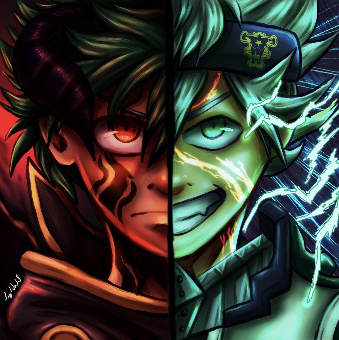 MHA x Black Clover Crossover Fanart BokuNoHeroAcademia