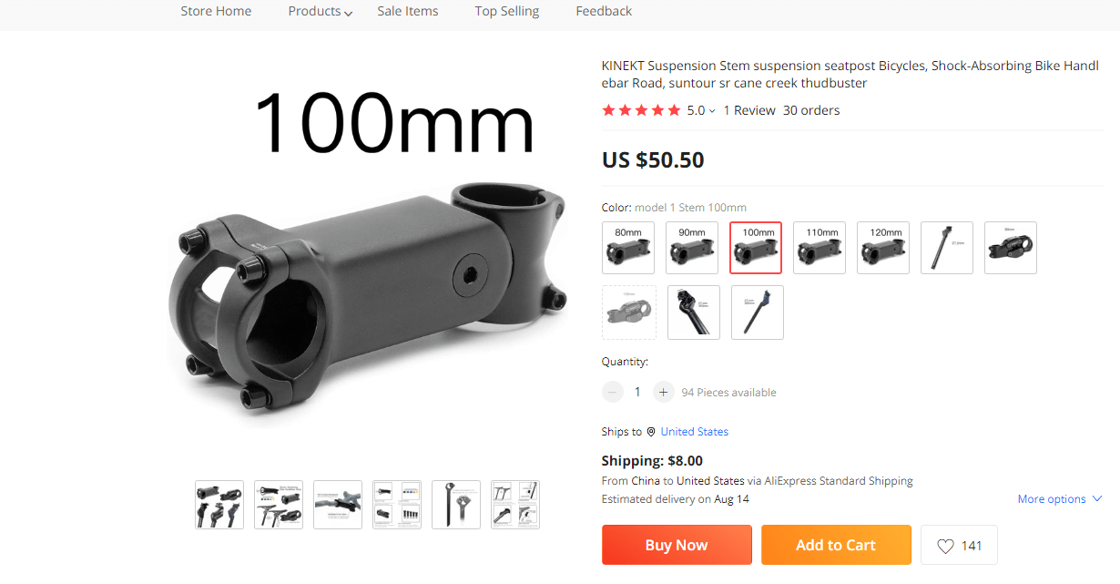 Have you tried one of these Suspension stems from Aliexpress? They are